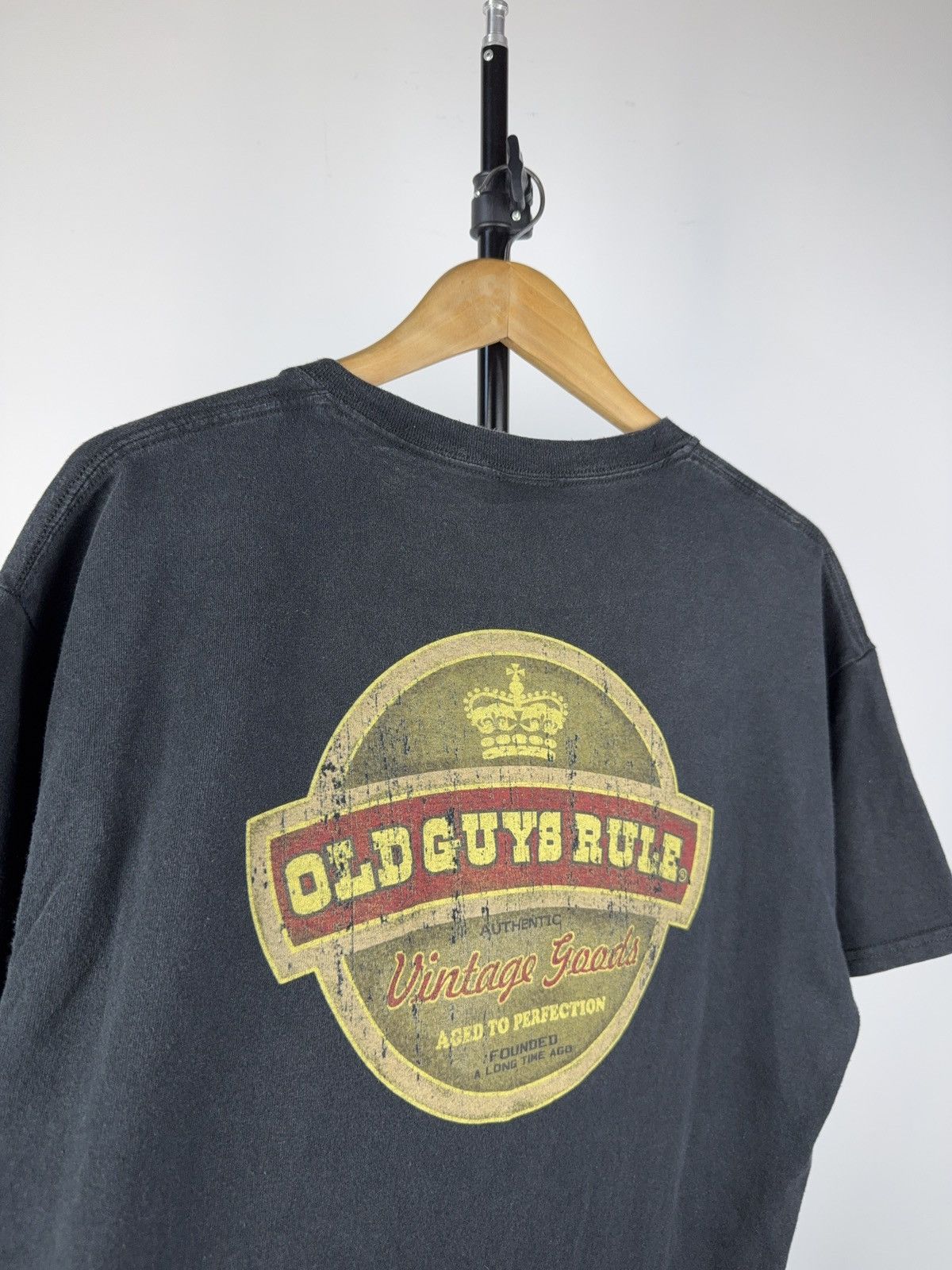 Vintage Vintage 00s Old Guys Rule “Aged to Perfection” Tee Shirt Size US L / EU 52-54 / 3 - 9 Thumbnail