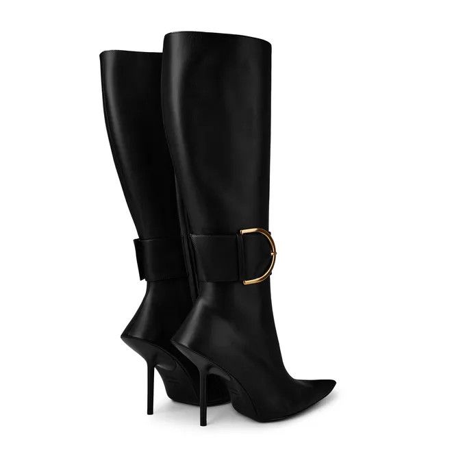 Balenciaga o1y0625 Buckle Boots in Black Size US 9 / IT 39 - 4 Thumbnail