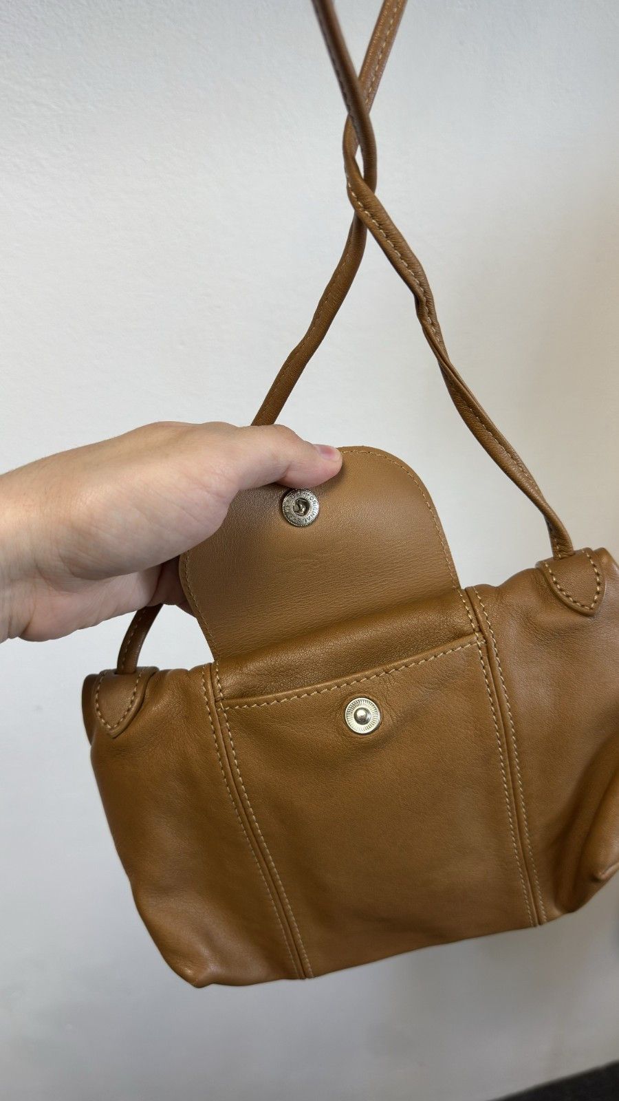 Longchamp Longchamp Women's Mini Crossbody Depose Brown Leather Bag Size ONE SIZE - 9 Thumbnail