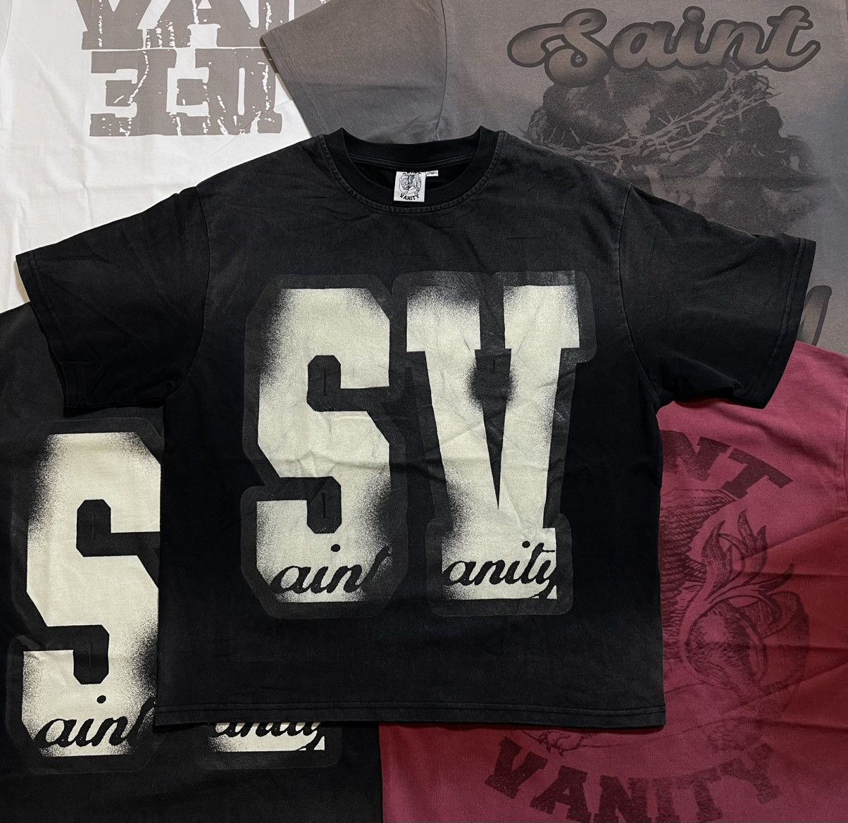 Saint Vanity Saint Vanity Black SV Logo Tee Size US L / EU 52-54 / 3 - 1 Thumbnail