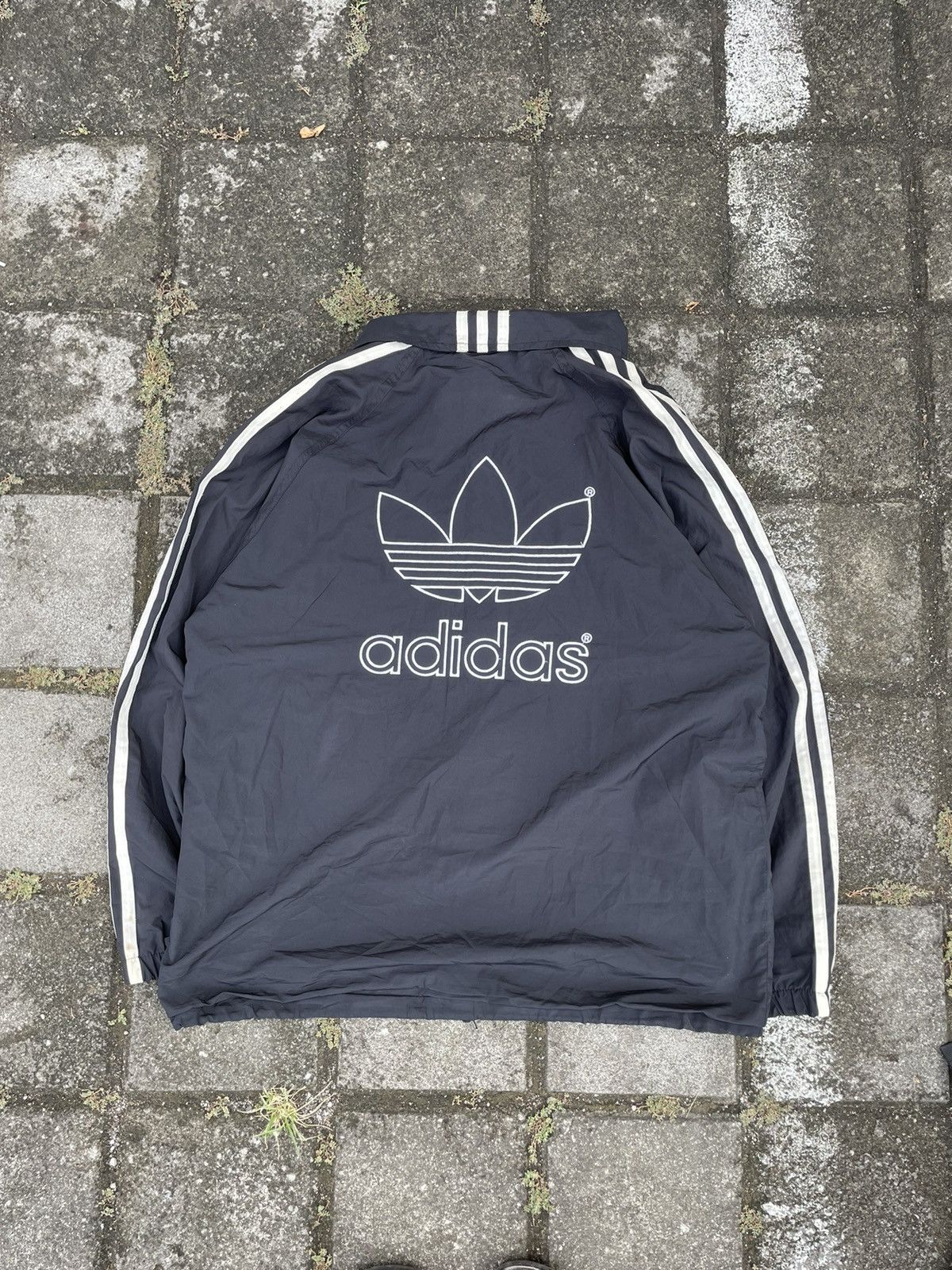 Adidas × Vintage Vintage Windbreaker Adidas Trifoil Size US XL / EU 56 / 4 - 2 Thumbnail