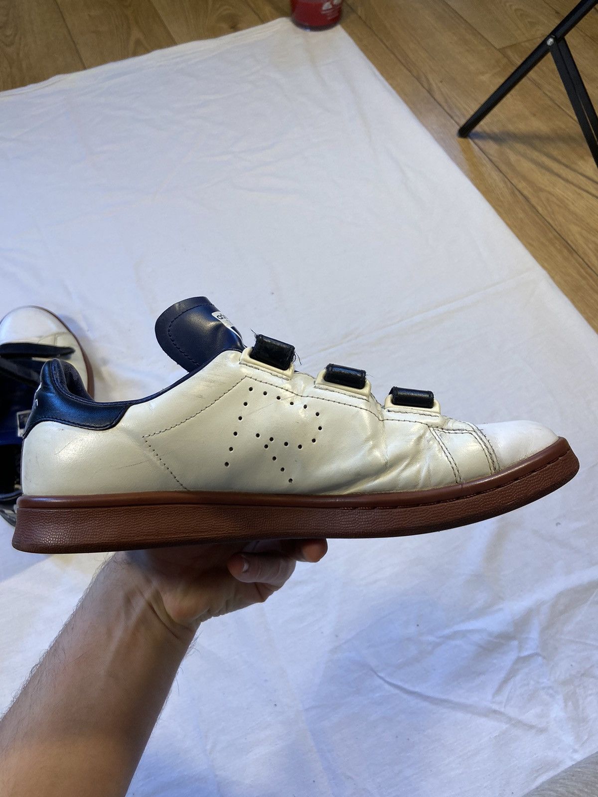 Adidas × Raf Simons Stan Smith with velcro straps with navy black and Brown Size US 9 / EU 42 - 15 Thumbnail