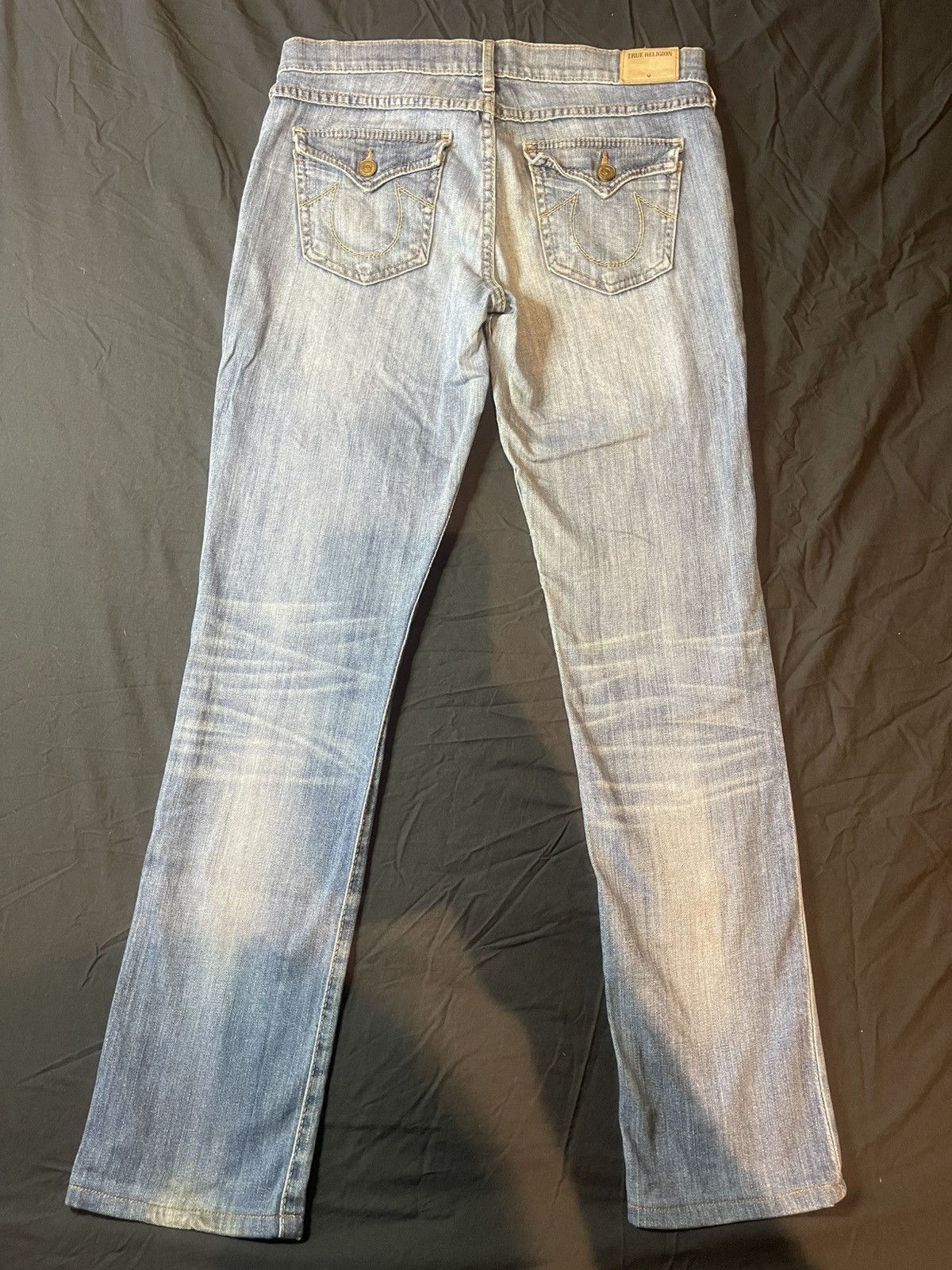 True Religion TRUE RELIGION CORA MID RISE STRAIGHT SZ 28 Size 28" / US 6 / IT 42 - 3 Thumbnail