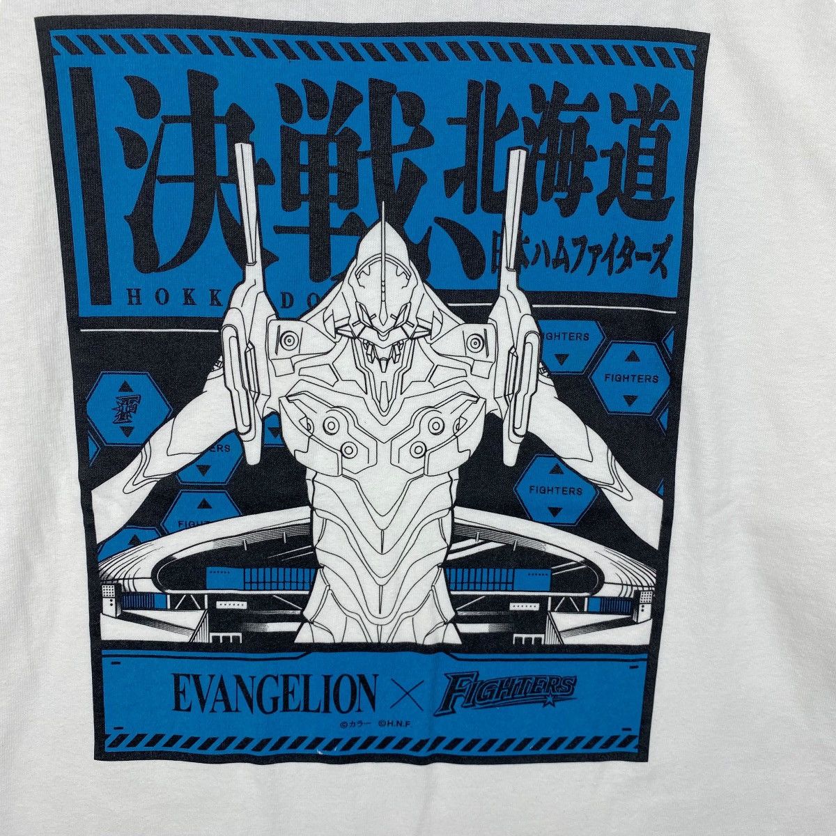 Anime EVANGELION x FIGHTERS Graphic Longsleeve Tee Shirt Medium Size US M / EU 48-50 / 2 - 2 Thumbnail