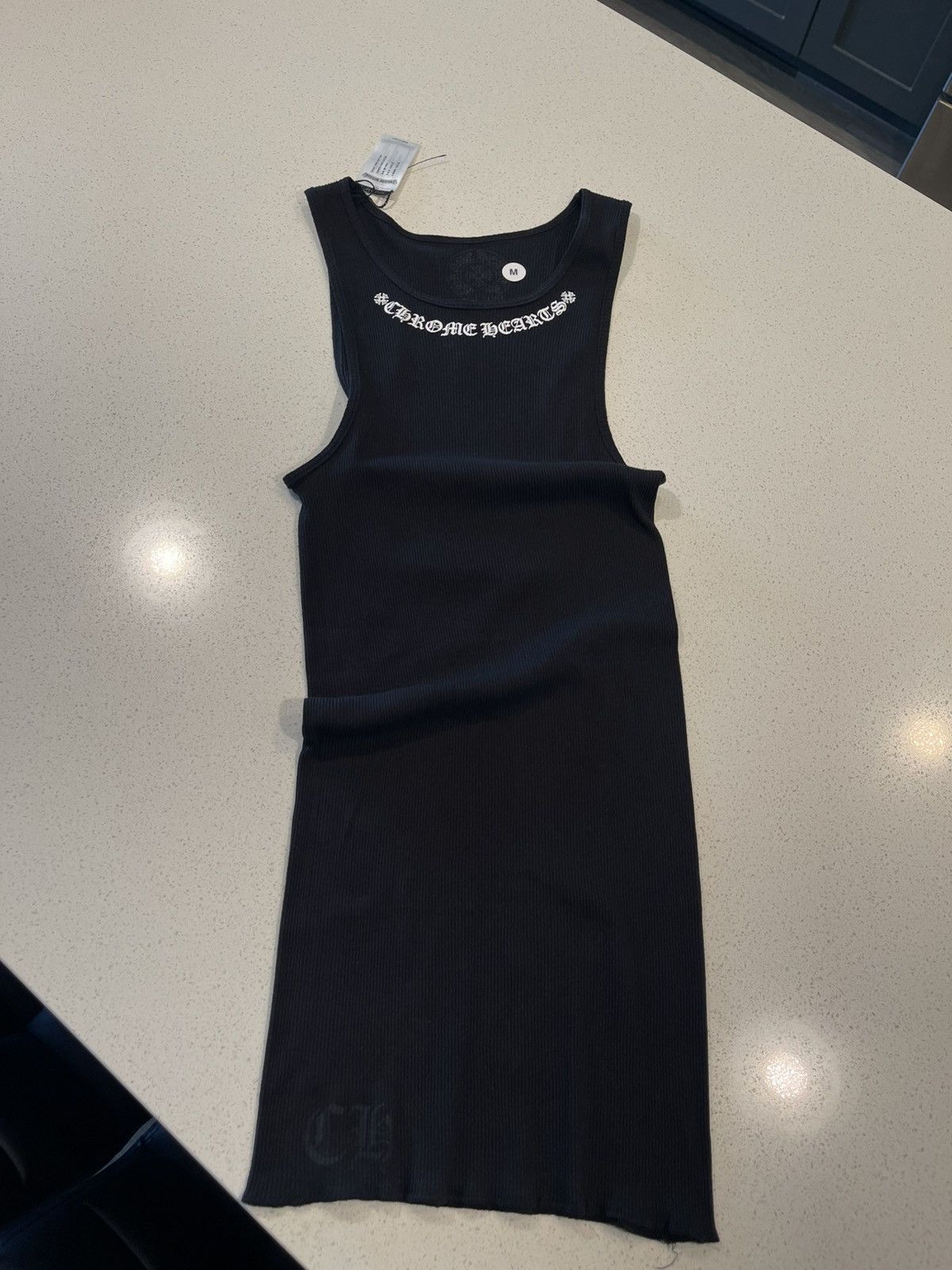 Chrome Hearts Chrome Hearts Scroll Logo Black Tank Size US M / EU 48-50 / 2 - 3 Thumbnail