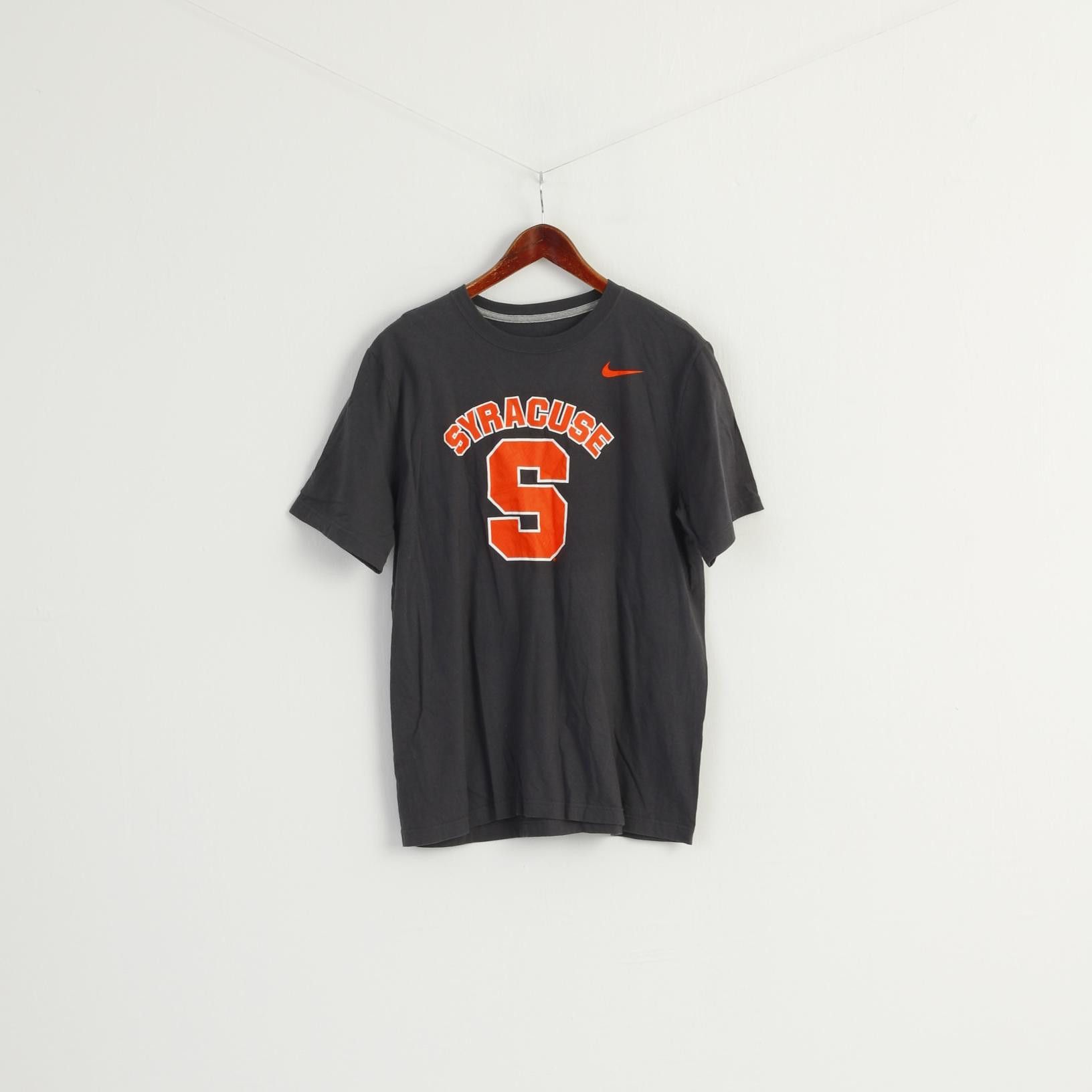 Nike Nike Men M Shirt Grey Cotton Syracuse 8855 Size US M / EU 48-50 / 2 - 1 Thumbnail