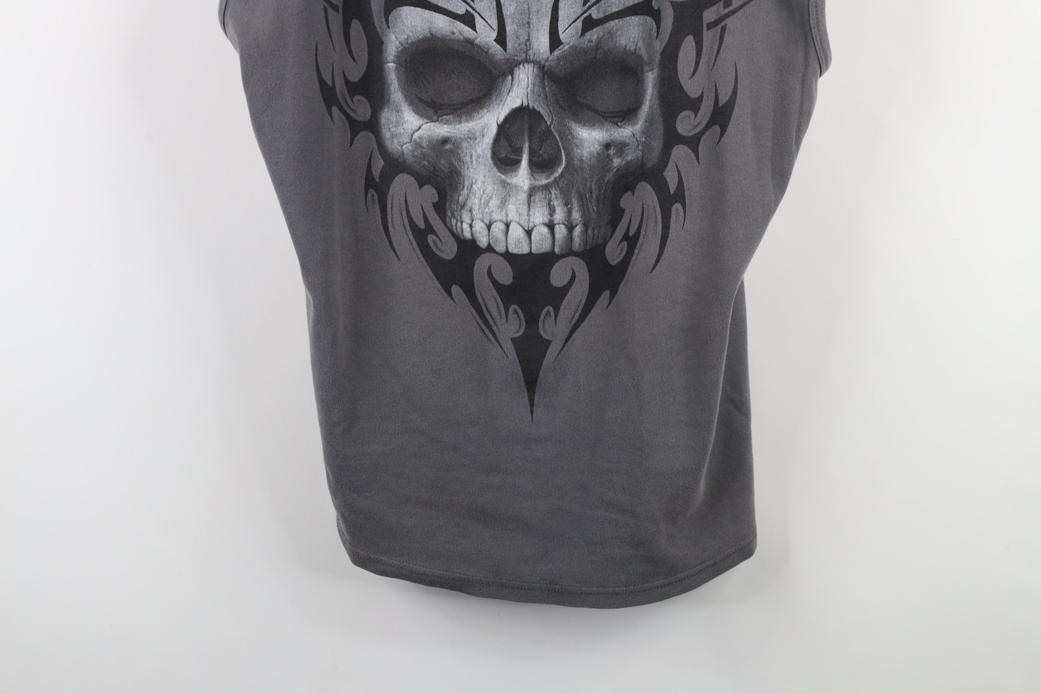 Vintage Vintage Y2K Streetwear Skeleton Tribal Sleeveless T-Shirt Size US XXL / EU 58 / 5 - 3 Thumbnail