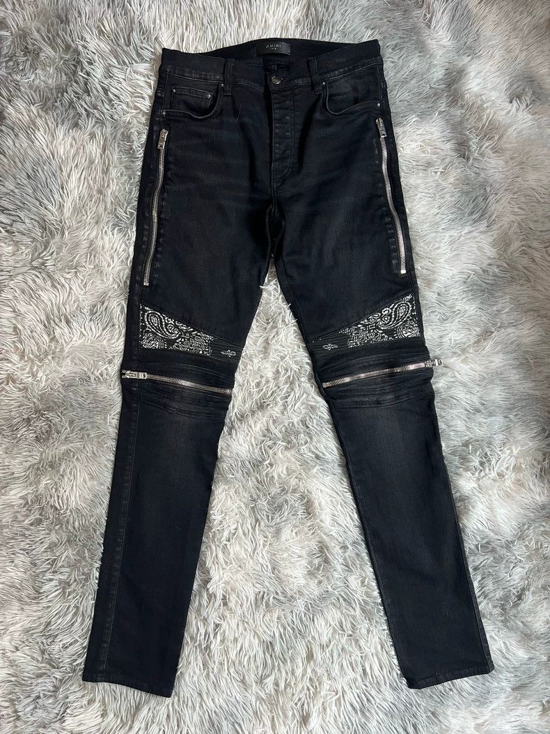 Amiri Amiri anacardium occidentale flower water washed black jea Size US 32 / EU 48 - 1 Thumbnail
