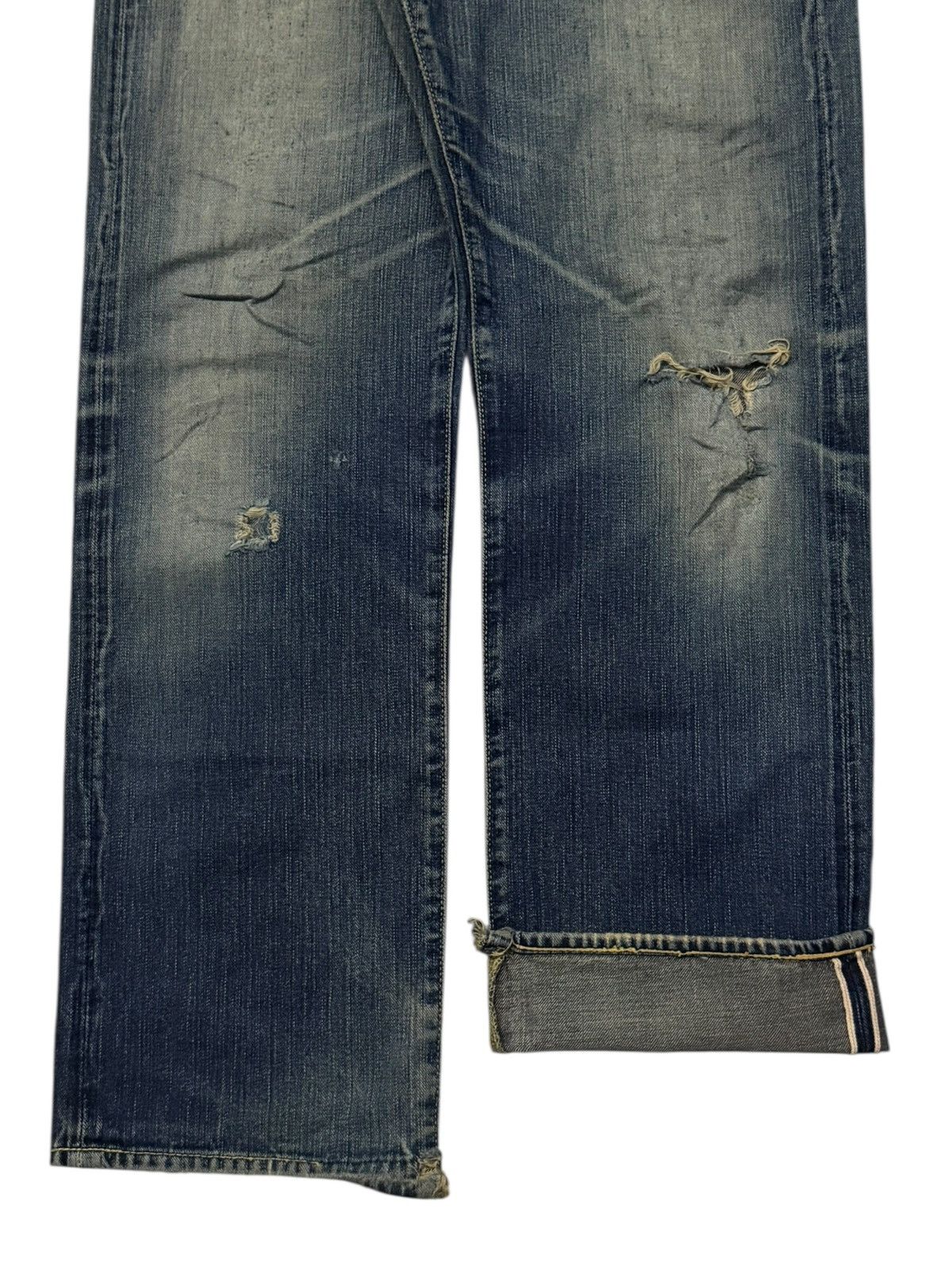 Japanese Brand Vintage 00s Acoustic Japanese Selvedge Denim Jeans | W31 Size US 31 - 6 Thumbnail