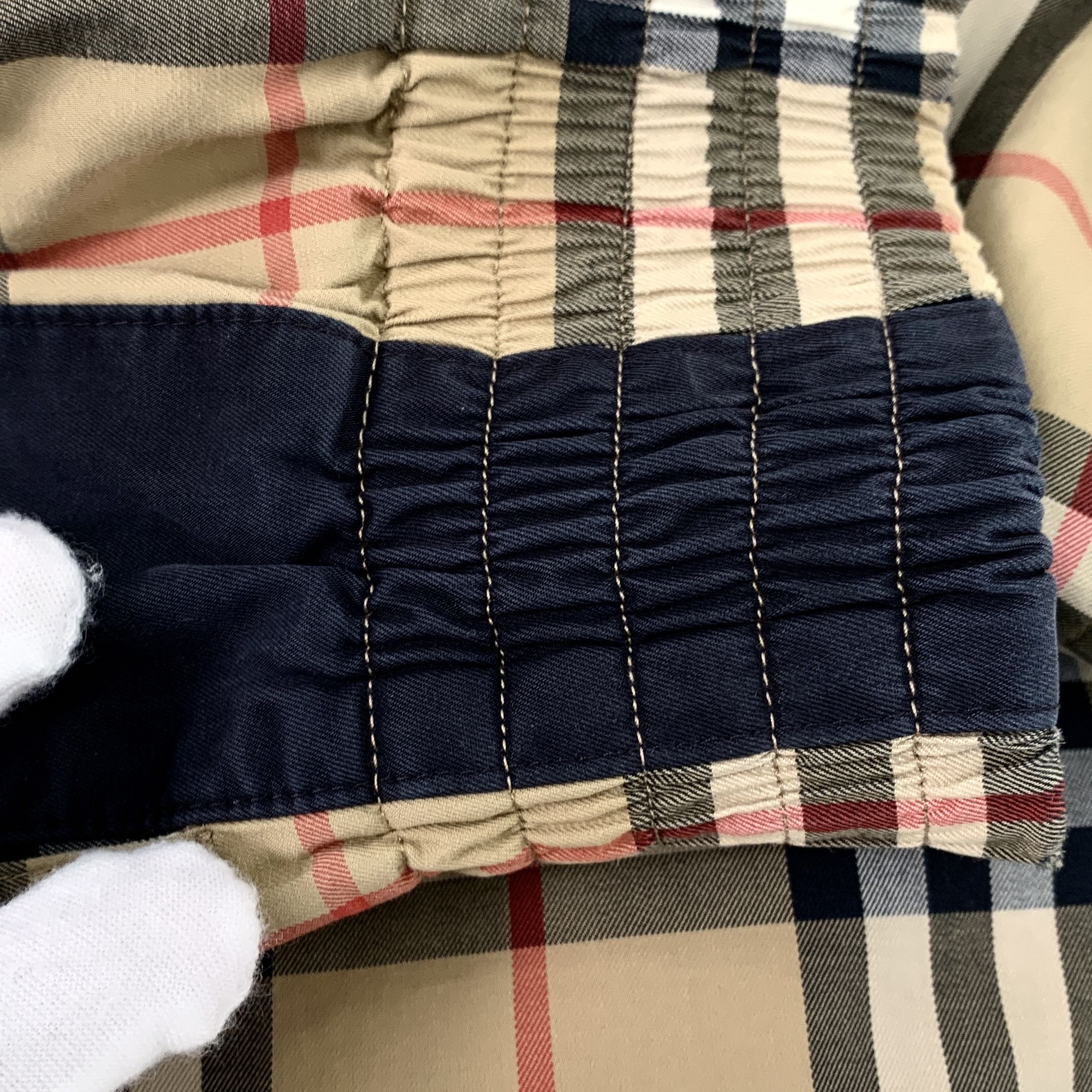 Burberry Burberry Brown Check Cotton Wide-Leg Pants (Size XS) Size 36" / US 14 / IT 50 - 5 Thumbnail