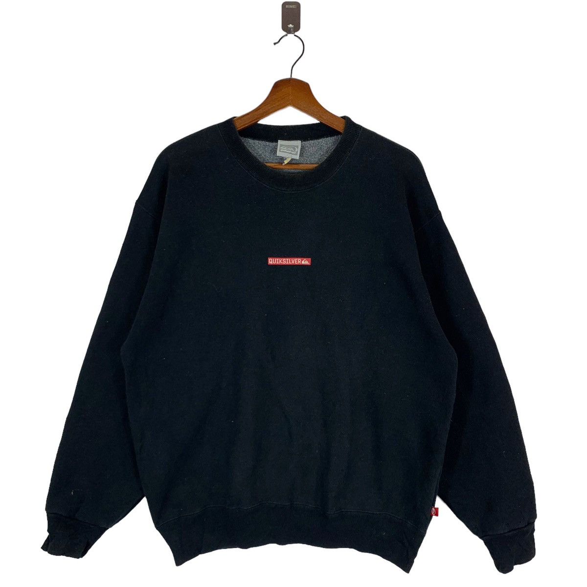 Vintage Quiksilver Box Logo Surf Crewneck Sweatshirt
