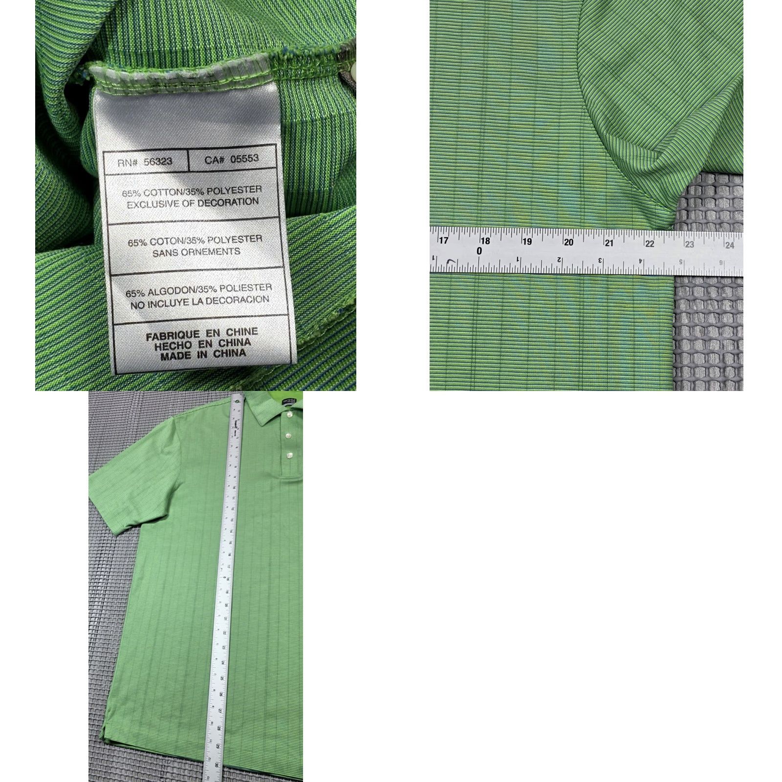 Nike VINTAGE Nike Tiger Woods Collection Fit Dry Men Polo Green Short Sleeve Golf Sz L Size US L / EU 52-54 / 3 - 8 Thumbnail