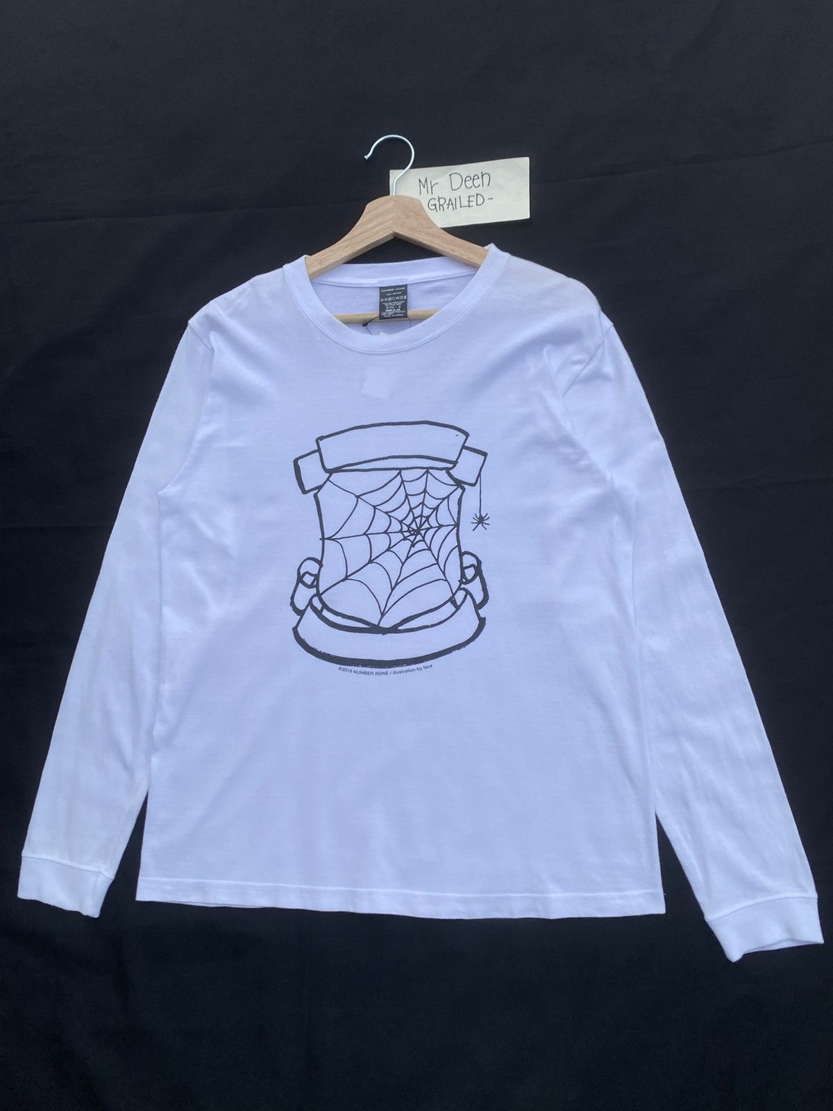 Number (N)ine Rare Number Nine Illustration For Face Lambretta Longsleeve Size US M / EU 48-50 / 2 - 4 Thumbnail