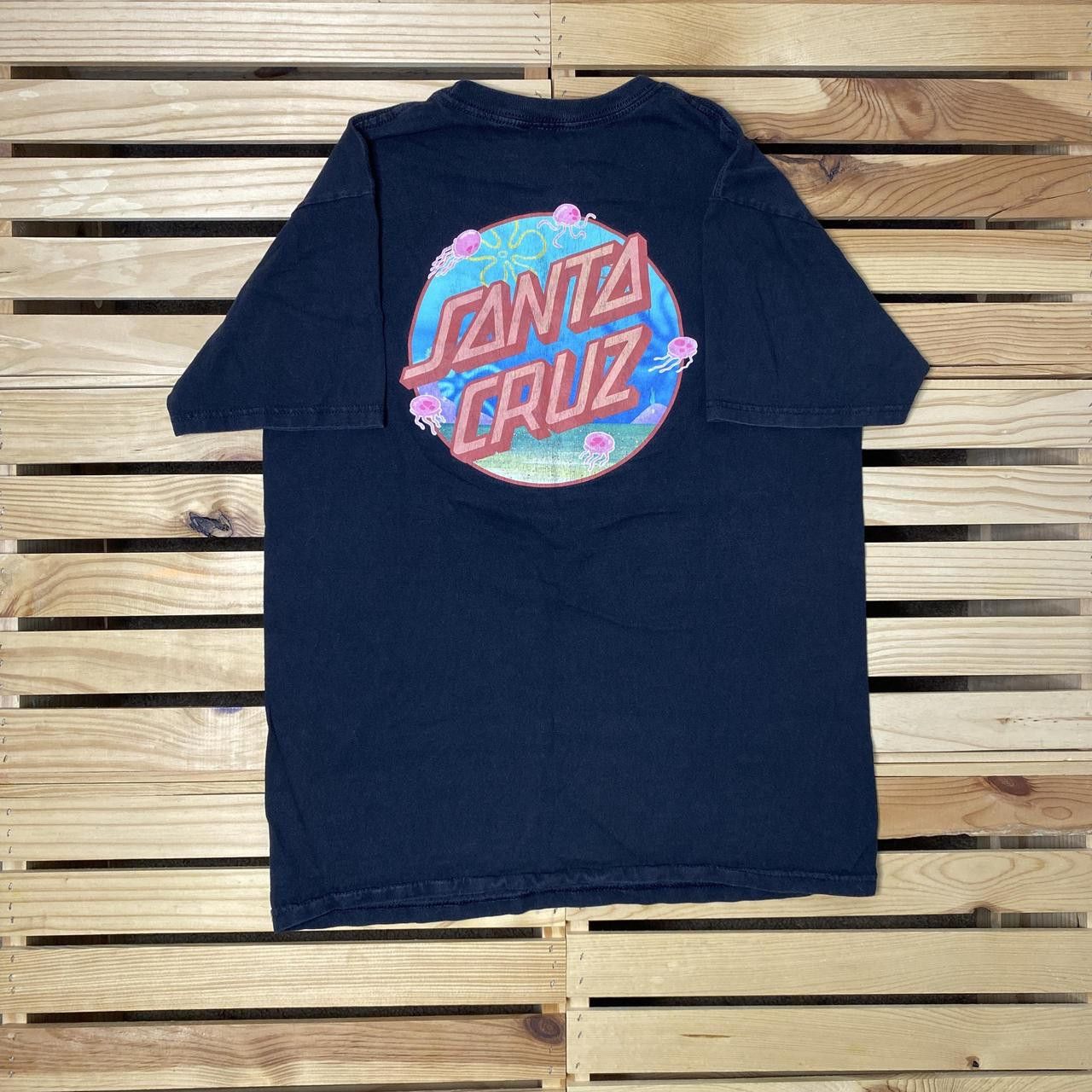 Santa Cruz Skateboards Santa Cruz Skateboards x Spongebob Black Tee Size Medium Size US M / EU 48-50 / 2 - 2 Thumbnail