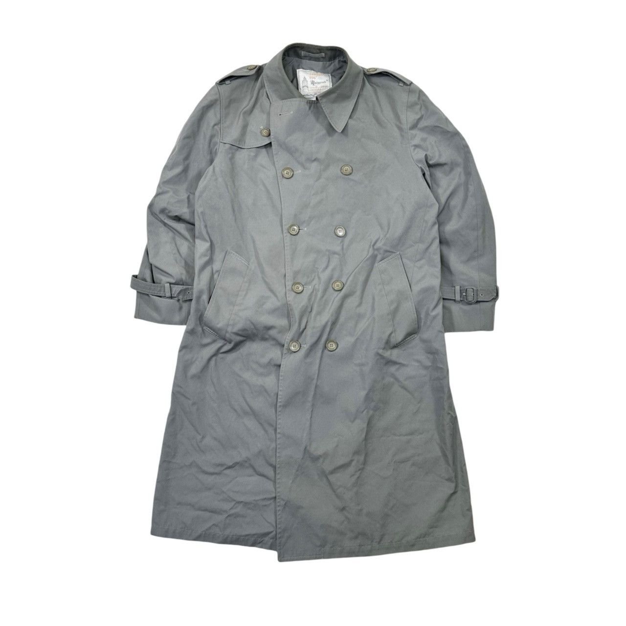 Vintage Vintage 90s London Fog Grey Button Up Trenchcoat Size US S / EU 44-46 / 1 - 1 Thumbnail