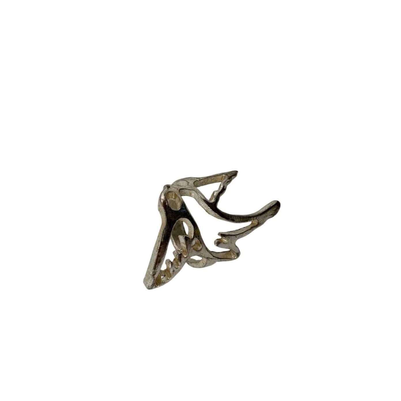 Other Vintage Women's Silver Toned Geometric Ring Size ONE SIZE - 7 Thumbnail