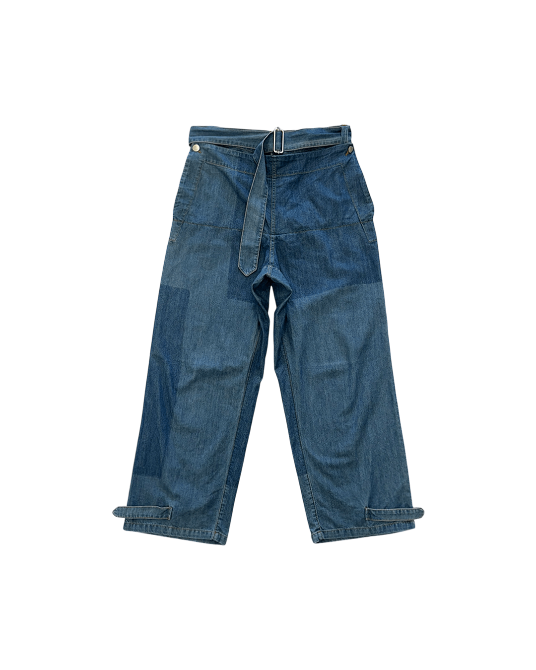 JW Anderson JW Anderson Belted Detail Mid Blue Denim Pants Size US 31 - 1 Thumbnail