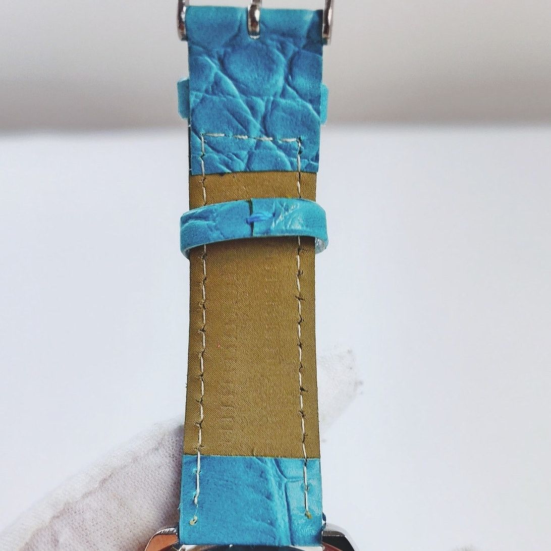 Disney Disney Tinker Bell Silver Analog Watch Blue Band Size ONE SIZE - 7 Thumbnail