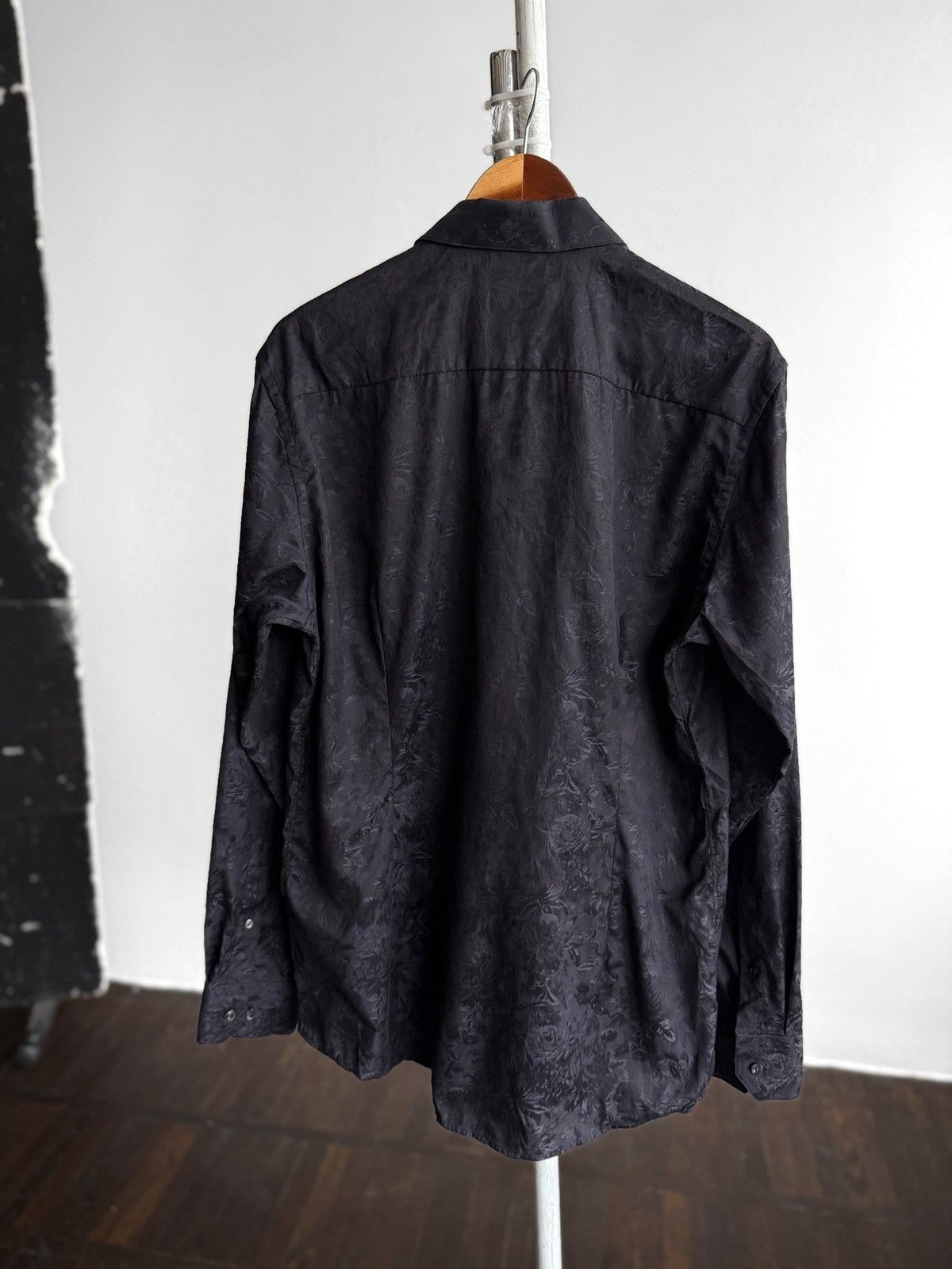 Eton Eton Mens Black Button Up Shirt Floral Luxury RRP $369 Size US XL / EU 56 / 4 - 10 Thumbnail