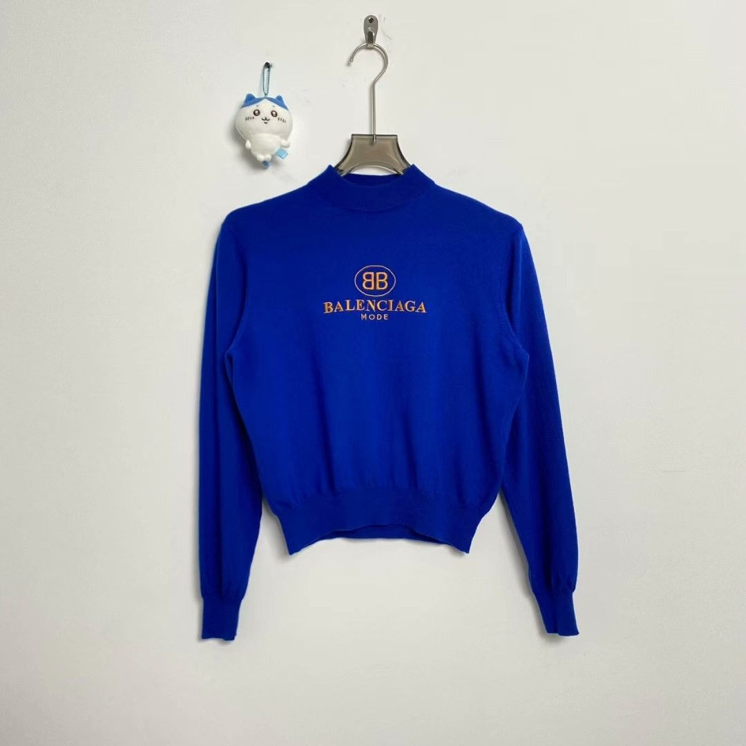 Balenciaga Balenciaga Blue Double B Cardigan shirt size36 2501-Nextarr Size US M / EU 48-50 / 2 - 1 Thumbnail