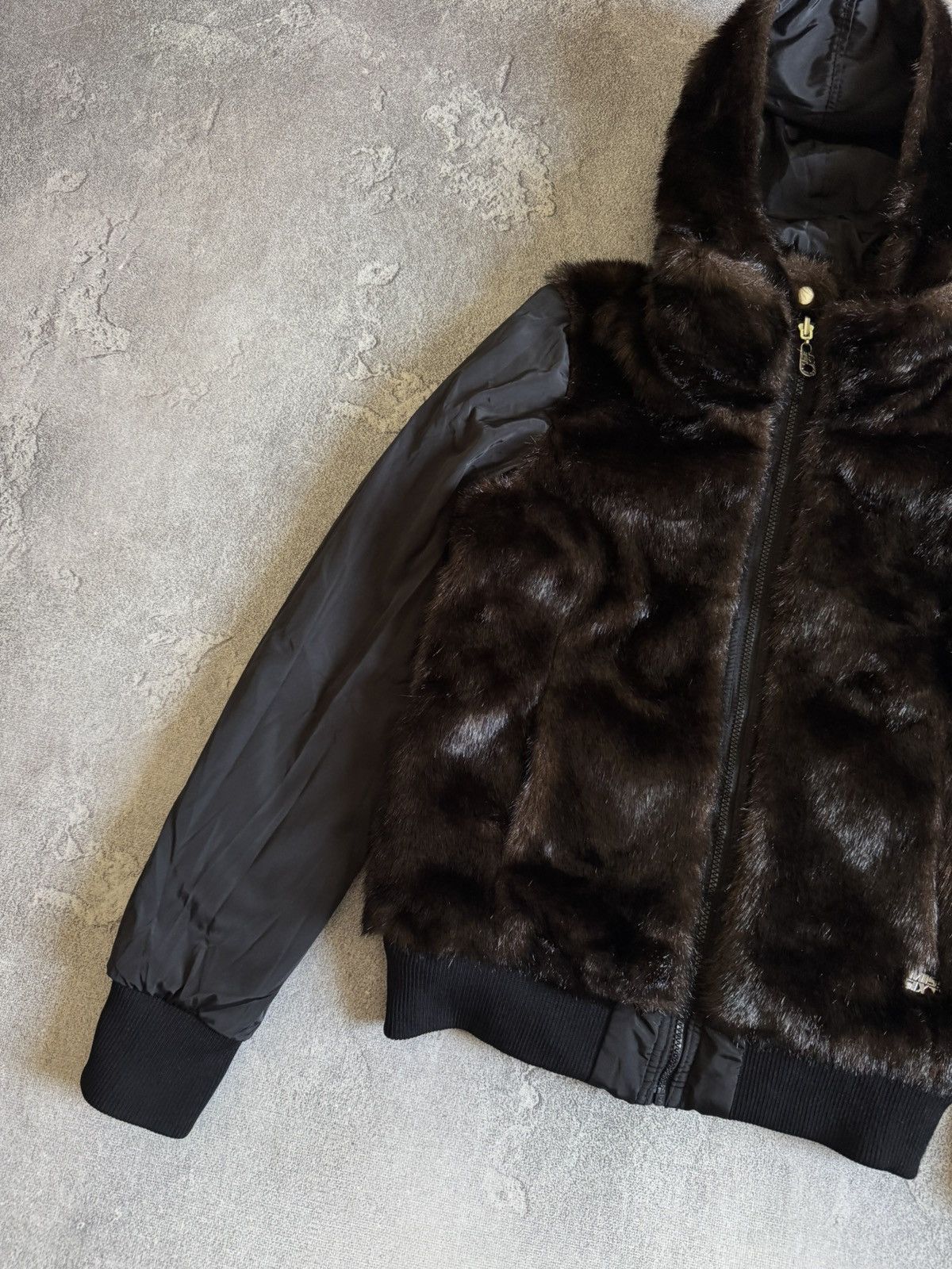 Miss Sixty Miss Sixty L/size faux fur reversible jacket hooded bomber Size L / US 10 / IT 46 - 7 Thumbnail