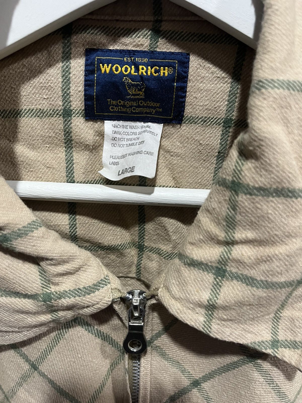 Vintage × Woolrich Woolen Mills Woolrich Workwear Flannel Jacket Logo 90s Size US L / EU 52-54 / 3 - 4 Thumbnail