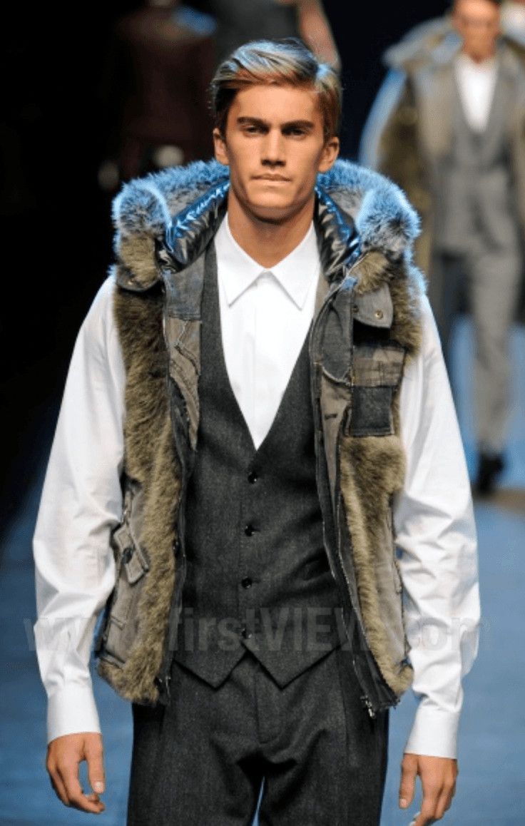 Dolce & Gabbana AW2011 Dolce & Gabbana Rabbit Fur Hooded Hybrid Denim Vest Jacket Size US S / EU 44-46 / 1 - 2 Thumbnail