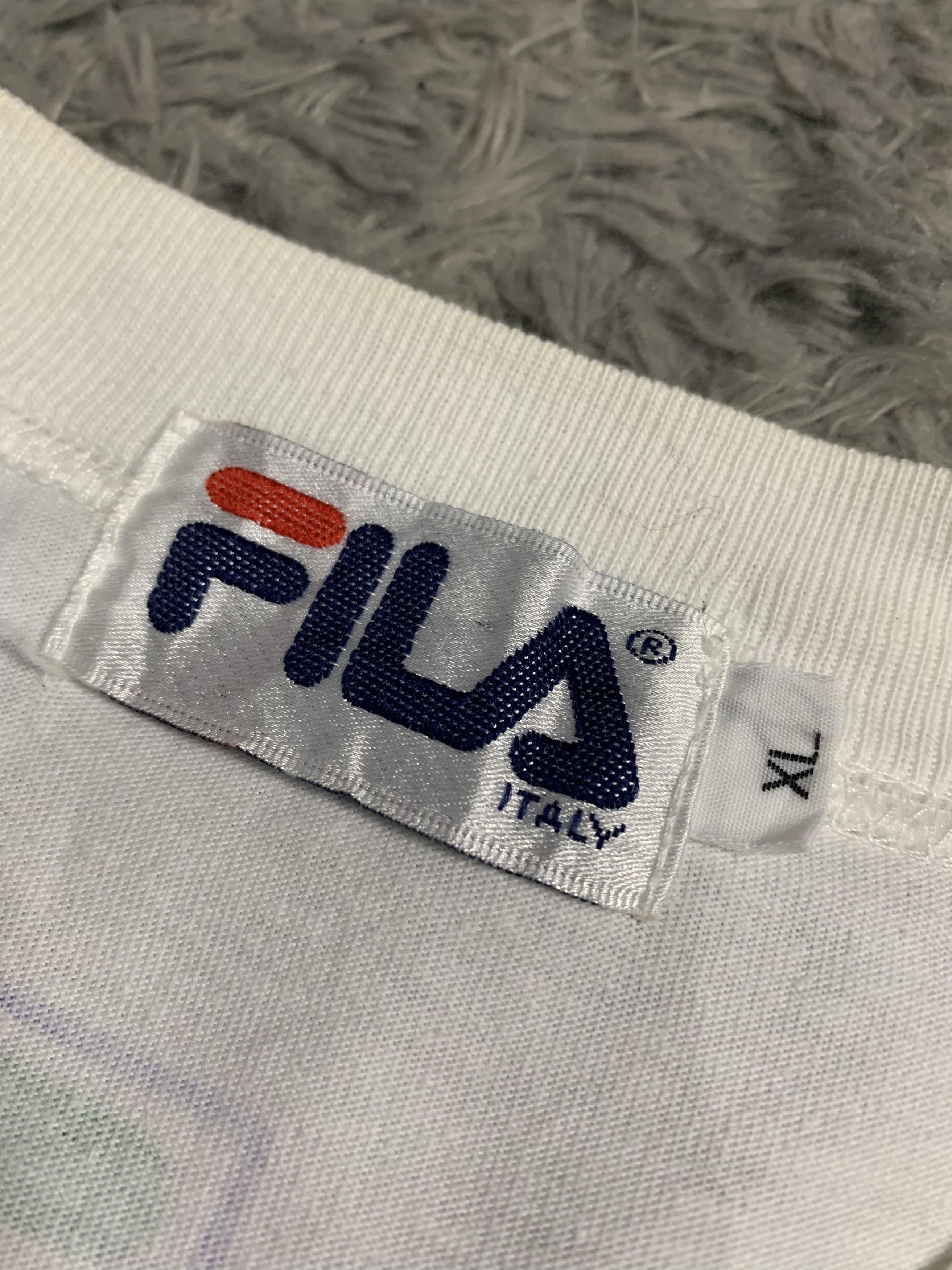 Vintage Vintage Fila Italy Flag Art 90's Very Rare Size US XL / EU 56 / 4 - 4 Thumbnail