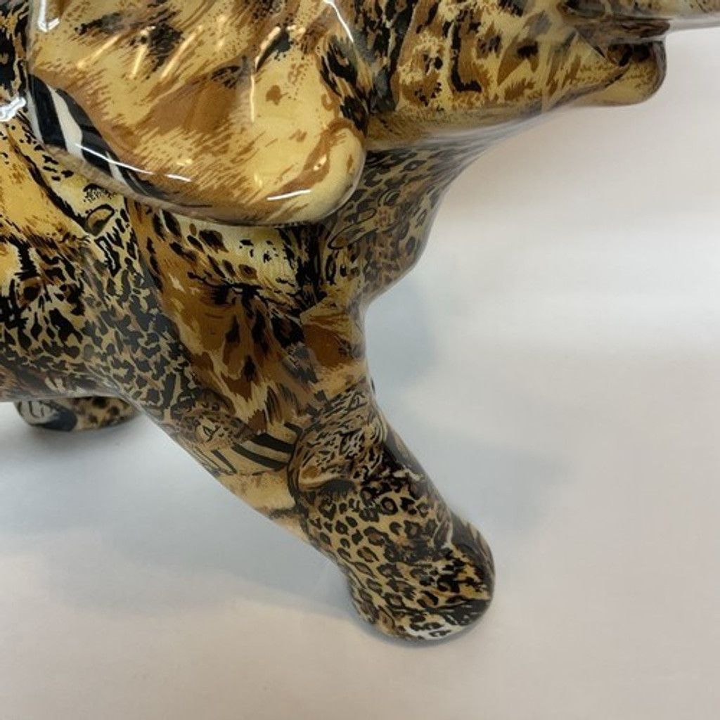 The Unbranded Brand NWOB Elephant Figurine Jungle Animal Print Safari Patchwork Size ONE SIZE - 8 Thumbnail