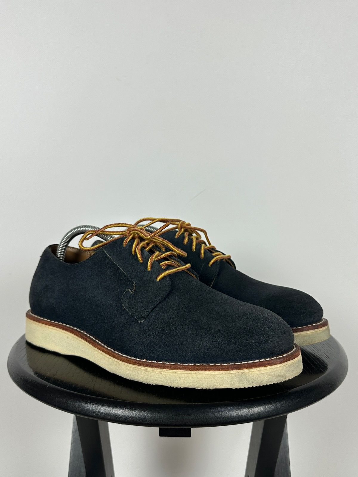 Red Wing Red Wing Postman Navy Blue Suede Oxford Shoes Size US 9 / EU 42 - 11 Thumbnail