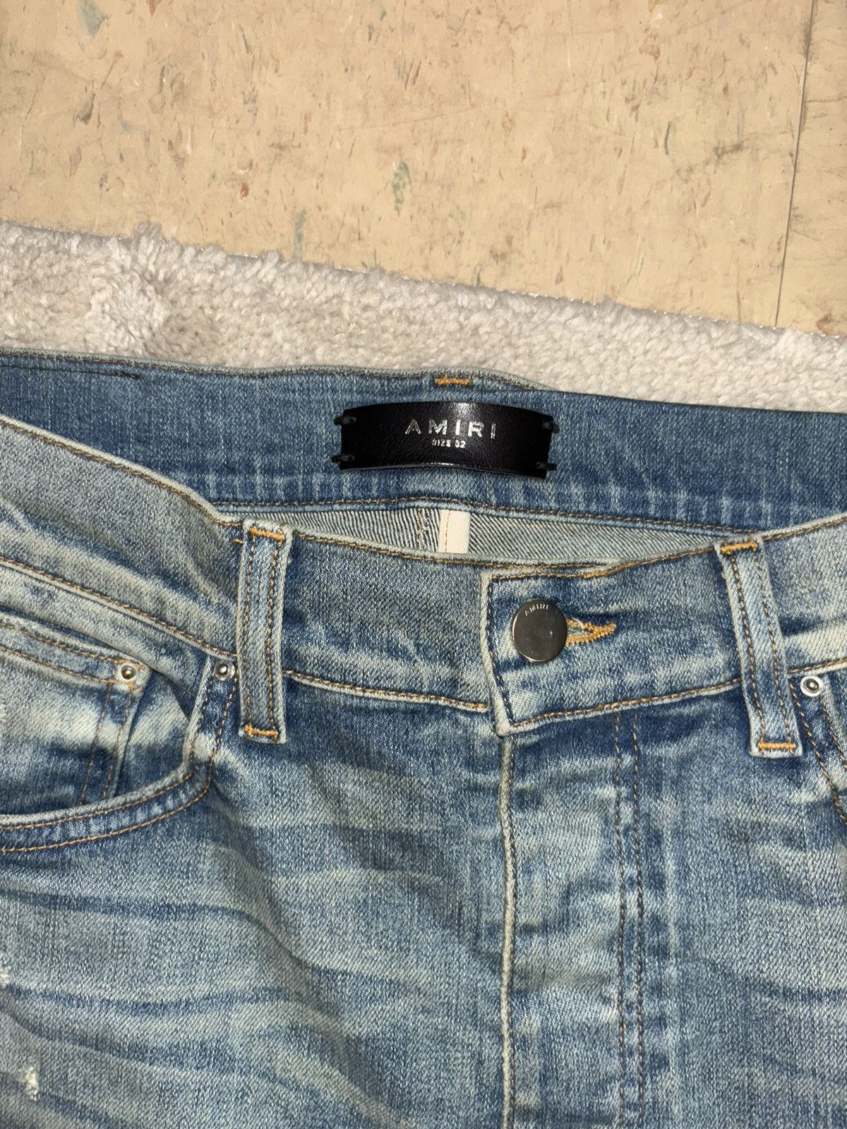 Amiri Mike Amiri Double Slash Distressed Jeans Size US 32 / EU 48 - 6 Thumbnail