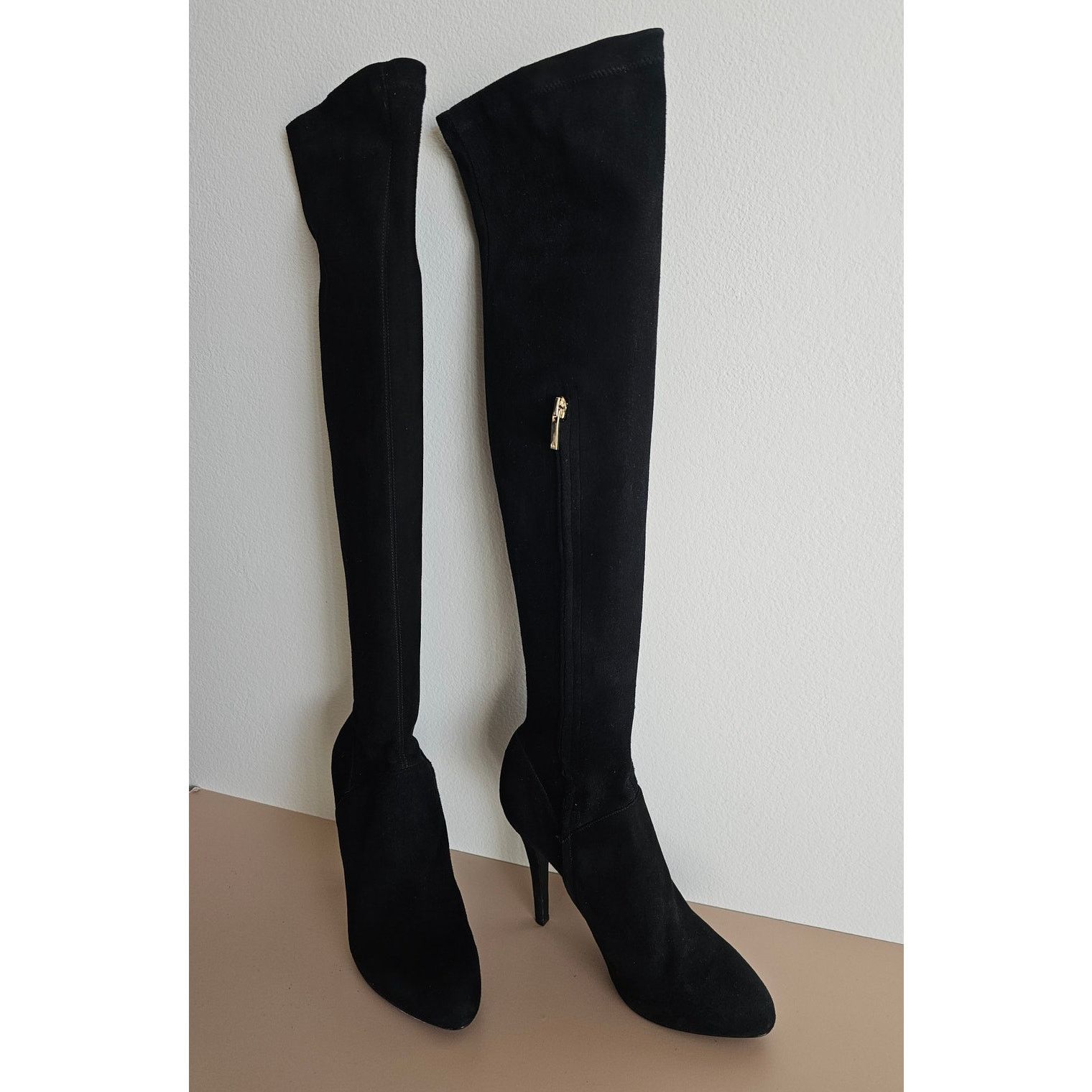 Karen Millen Karen Millen Leather Suede Tall Over the Knee Boots 41 10 Size US 10 / IT 40 - 2 Thumbnail
