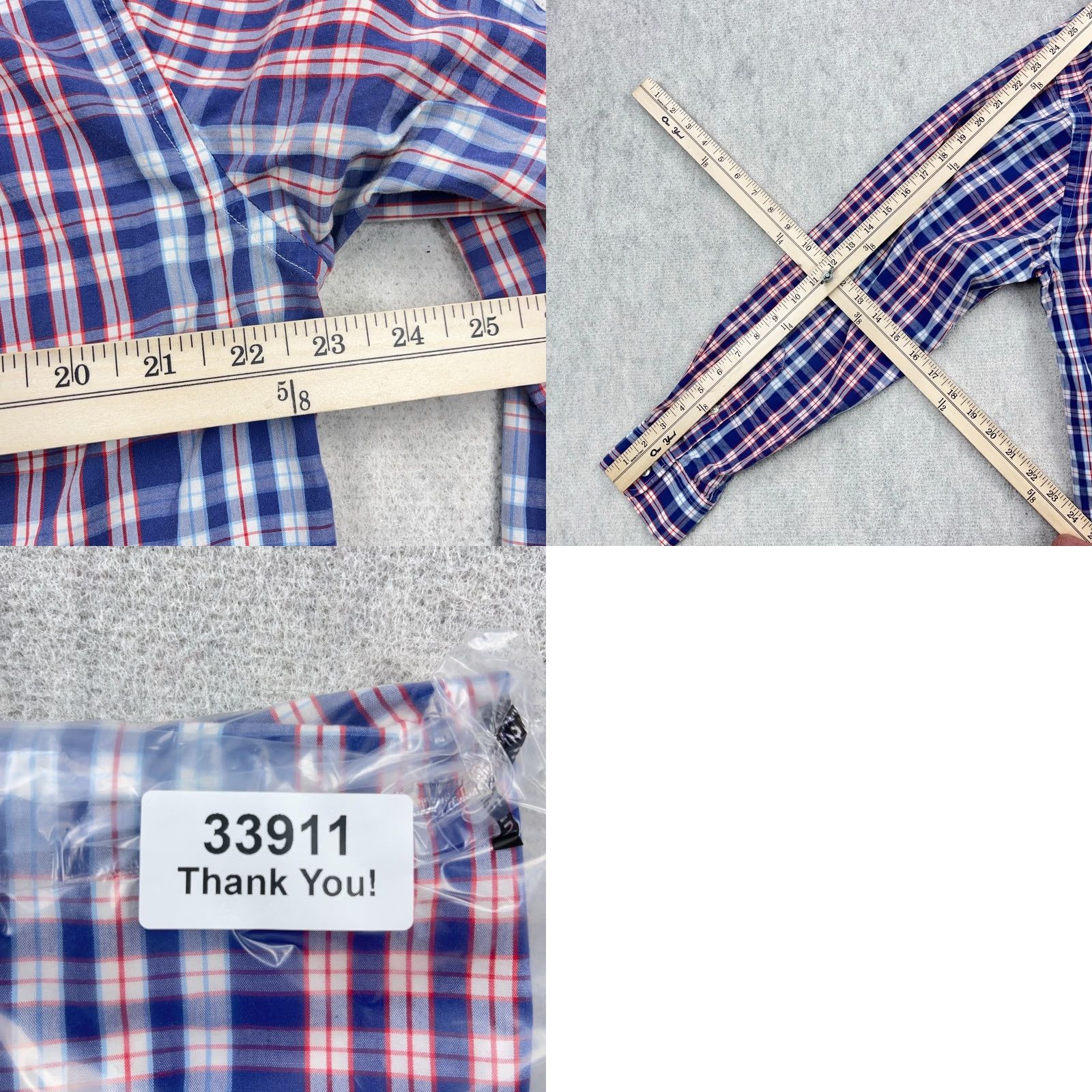 Vineyard Vines Vineyard Vines Shirt Men L Slim Fit Blue Red Plaid Button Up Poplin Whale B1 Size US L / EU 52-54 / 3 - 8 Thumbnail