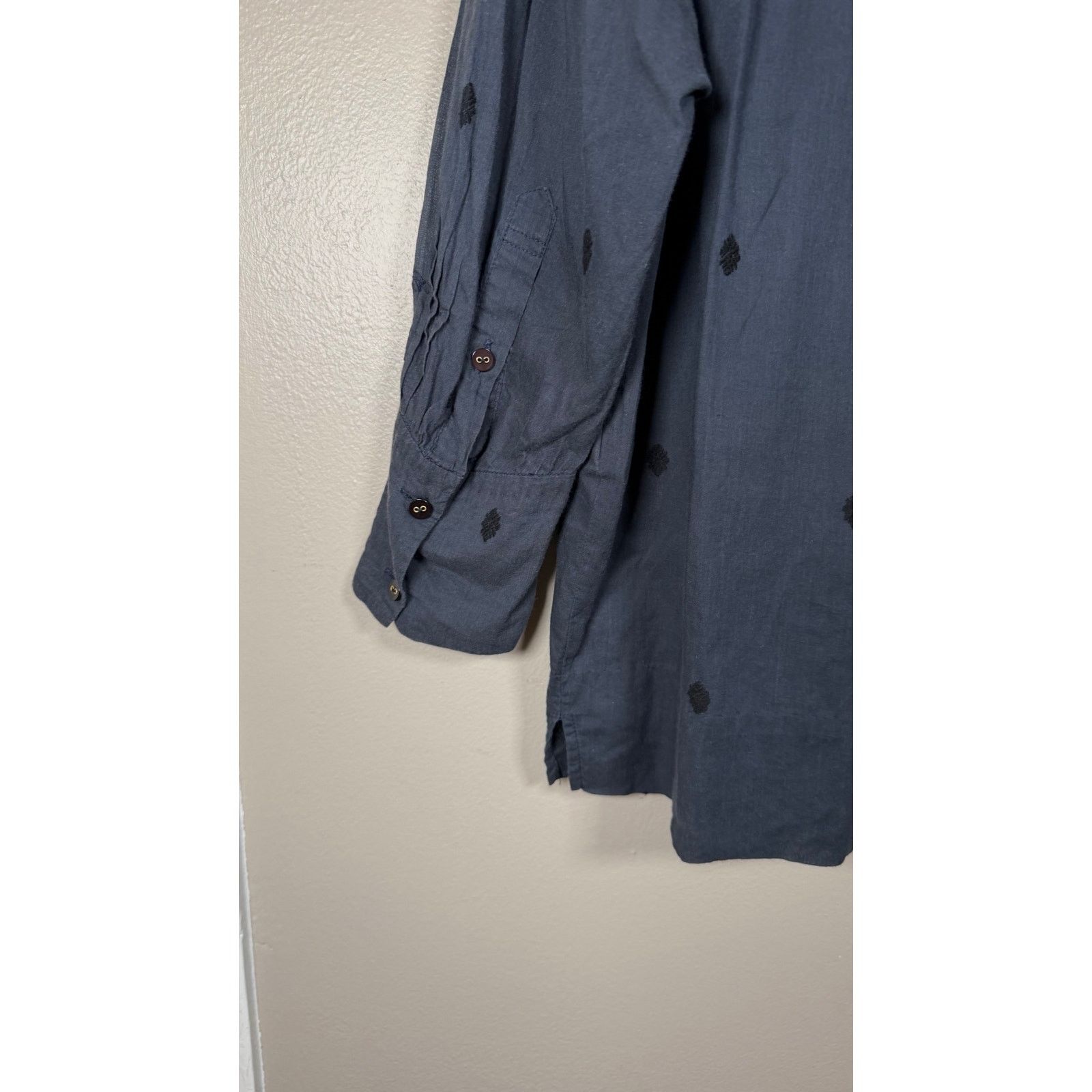 Pas de Calais Pas de Calais Embroidered Diamond Print Blouse size XS Size XS / US 0-2 / IT 36-38 - 8 Thumbnail