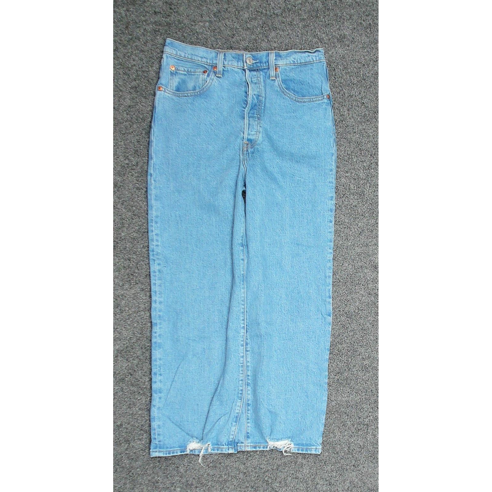Levi's Levis Premium Ribcage Straight Ankle Light Wash Jeans W30 Size 27" / US 4 / IT 40 - 3 Thumbnail
