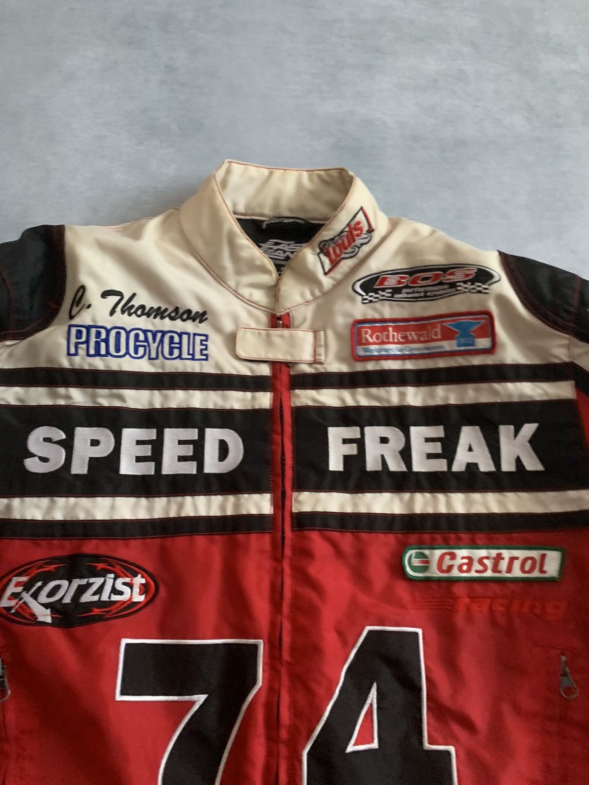 Vintage 90s SPEED FREAK #74 Fast Lane Racing Nascar Jacket Size US S / EU 44-46 / 1 - 4 Thumbnail