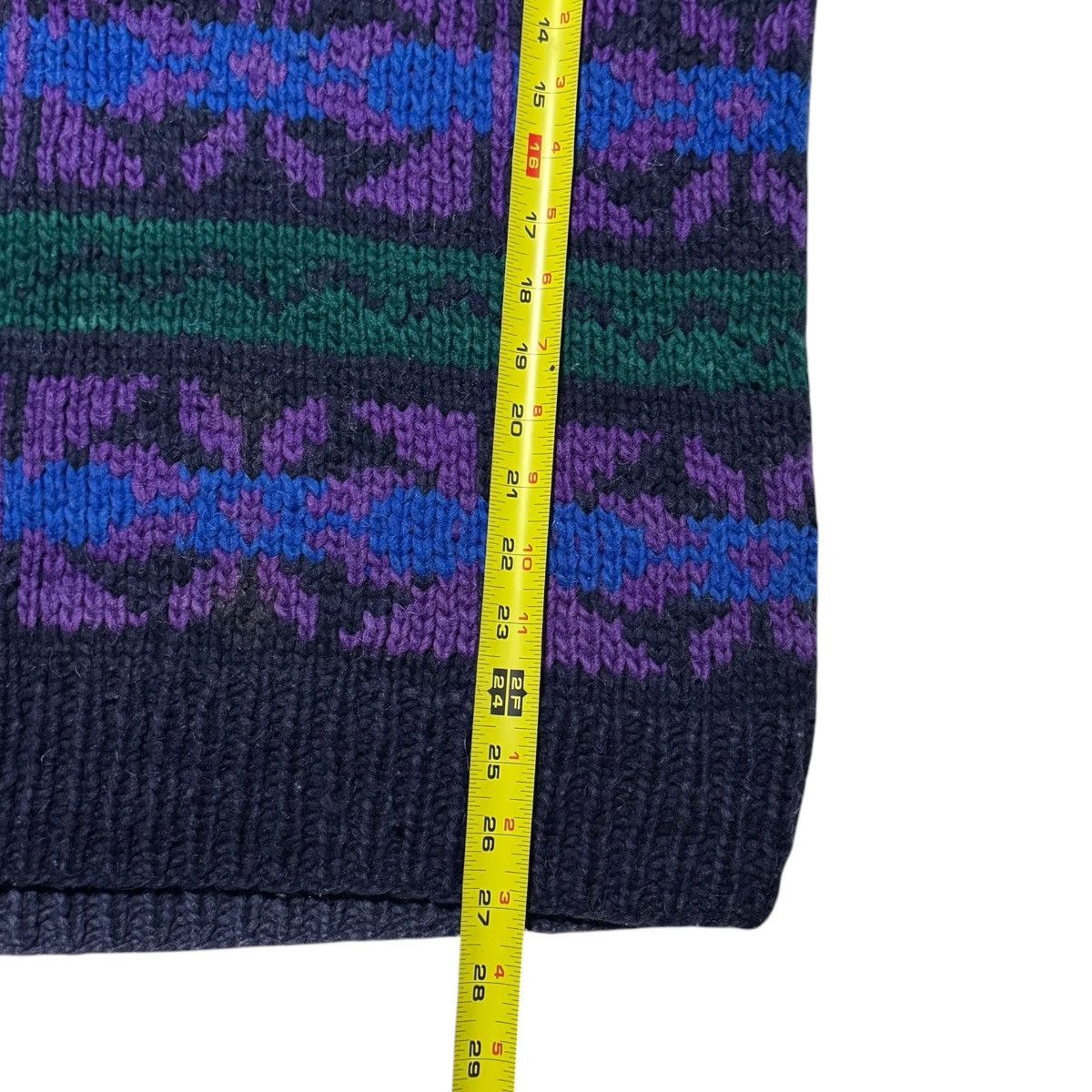 Vintage Vintage Rey Wear Patterned Knit Sweater Men's Large Heavy Size US L / EU 52-54 / 3 - 8 Thumbnail