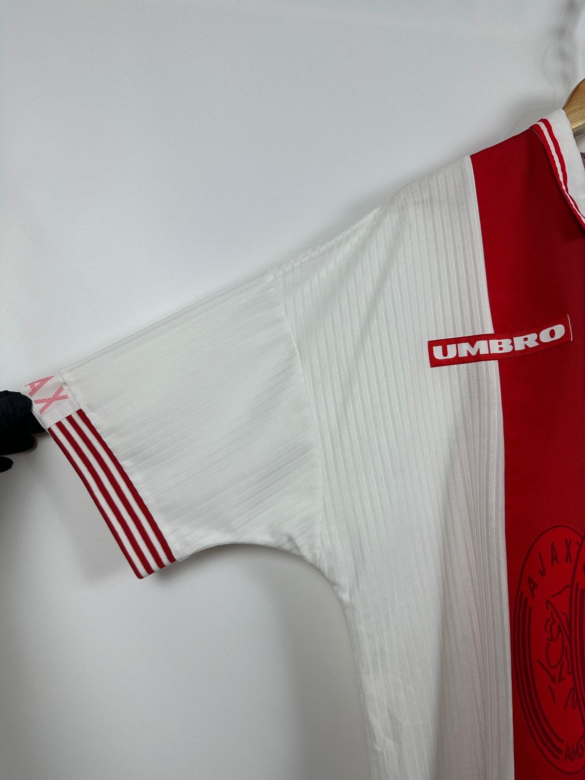 Umbro 1997 Umbro Ajax Amsterdam Litmanen #10 Vintage Soccer Jersey Size US XXL / EU 58 / 5 - 10 Thumbnail