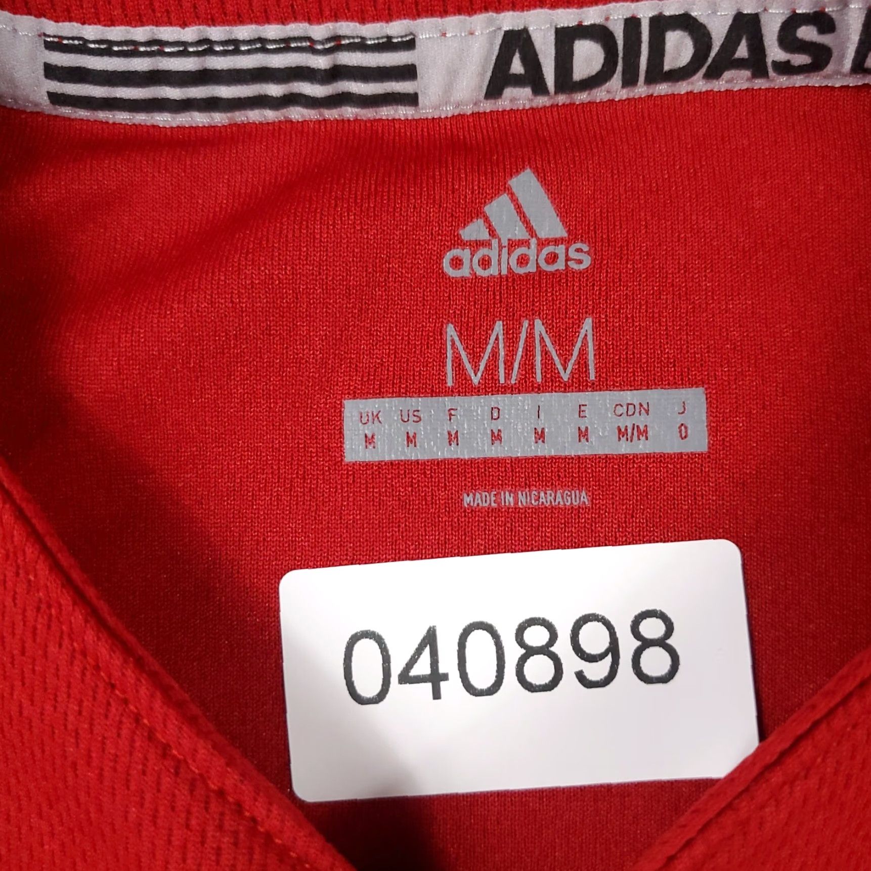 Adidas Adidas Shirt Mens M Red Baseball Button Pullover Short Sleeve Crew Neck Logo T-Shirt Athletic Urban Sports Mens Size US M / EU 48-50 / 2 - 7 Thumbnail