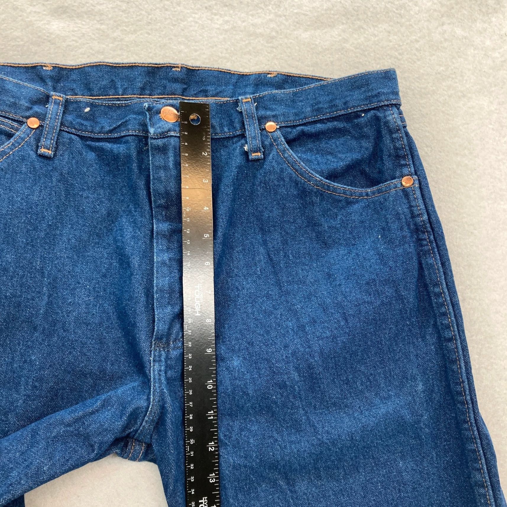 Wrangler Wrangler Cowboy Cut Jeans Mens 36x30 Straight Dark Blue Denim 1013MWZ Western Jean" Size US 36 / EU 52 - 7 Thumbnail