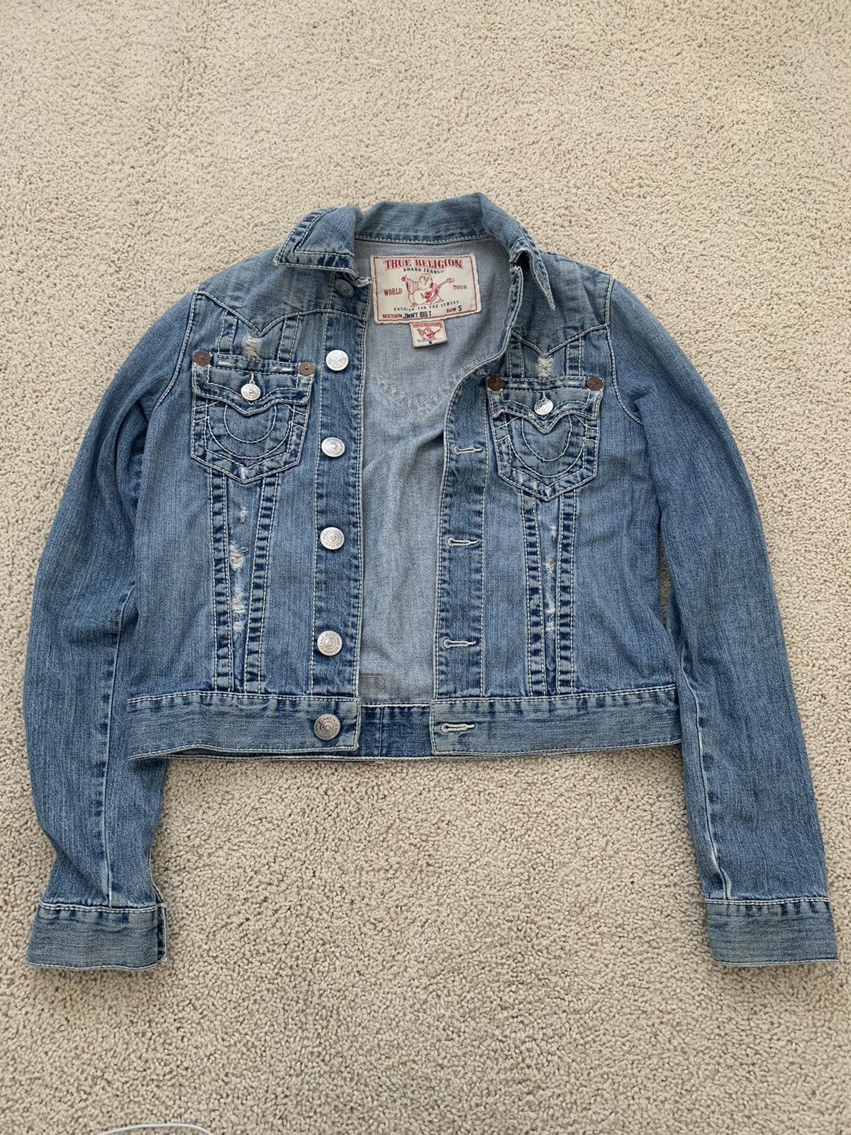 image of True Religion Jean Jacket in Blue, Men's (Size Small)