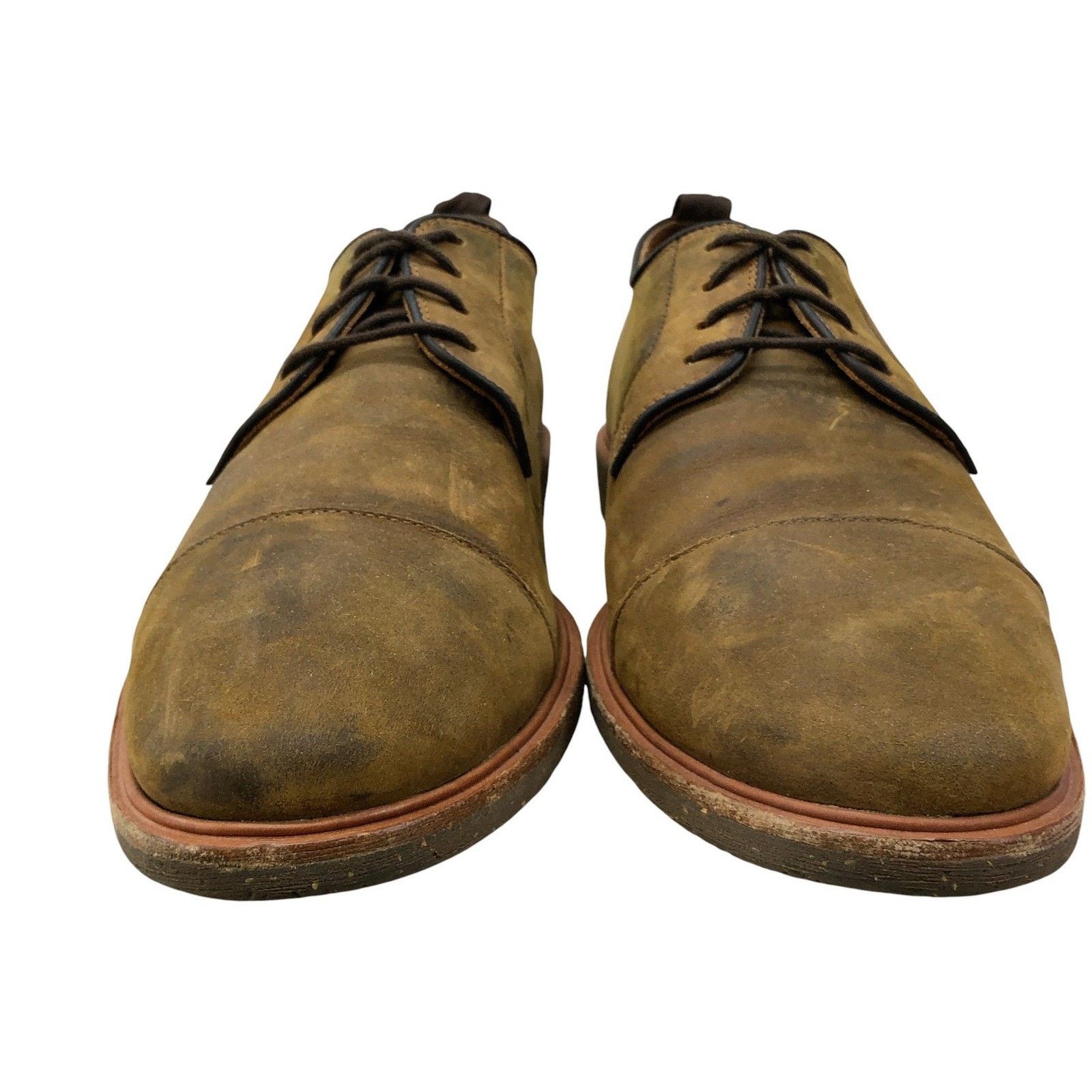 Warfield & Grand Warfield & Grand Shoes 9.5 Olive Suede Cap Toe Derby Leather Size US 9.5 / EU 42-43 - 7 Thumbnail