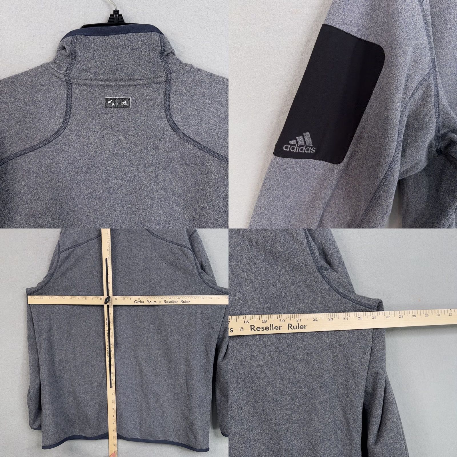 Adidas Adidas Outdoor Jacket Mens XL Gray Full Zip Lined Fleece Hiking Activewear Casual Size US XL / EU 56 / 4 - 8 Thumbnail