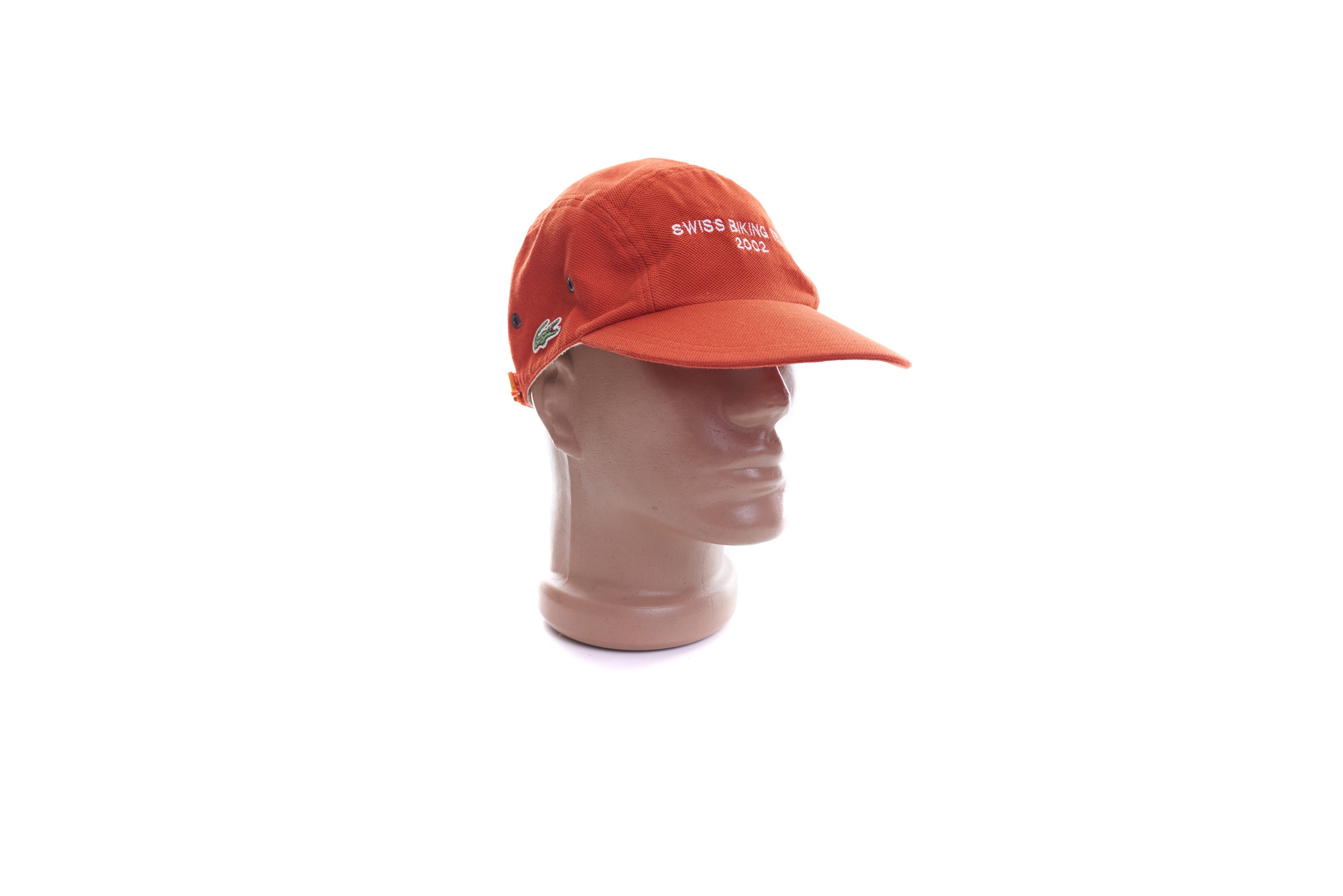 Lacoste Lacoste Vintage 5 Panel Cap Hat Size 3 Orange Rare Mens Hat Size ONE SIZE - 2 Thumbnail