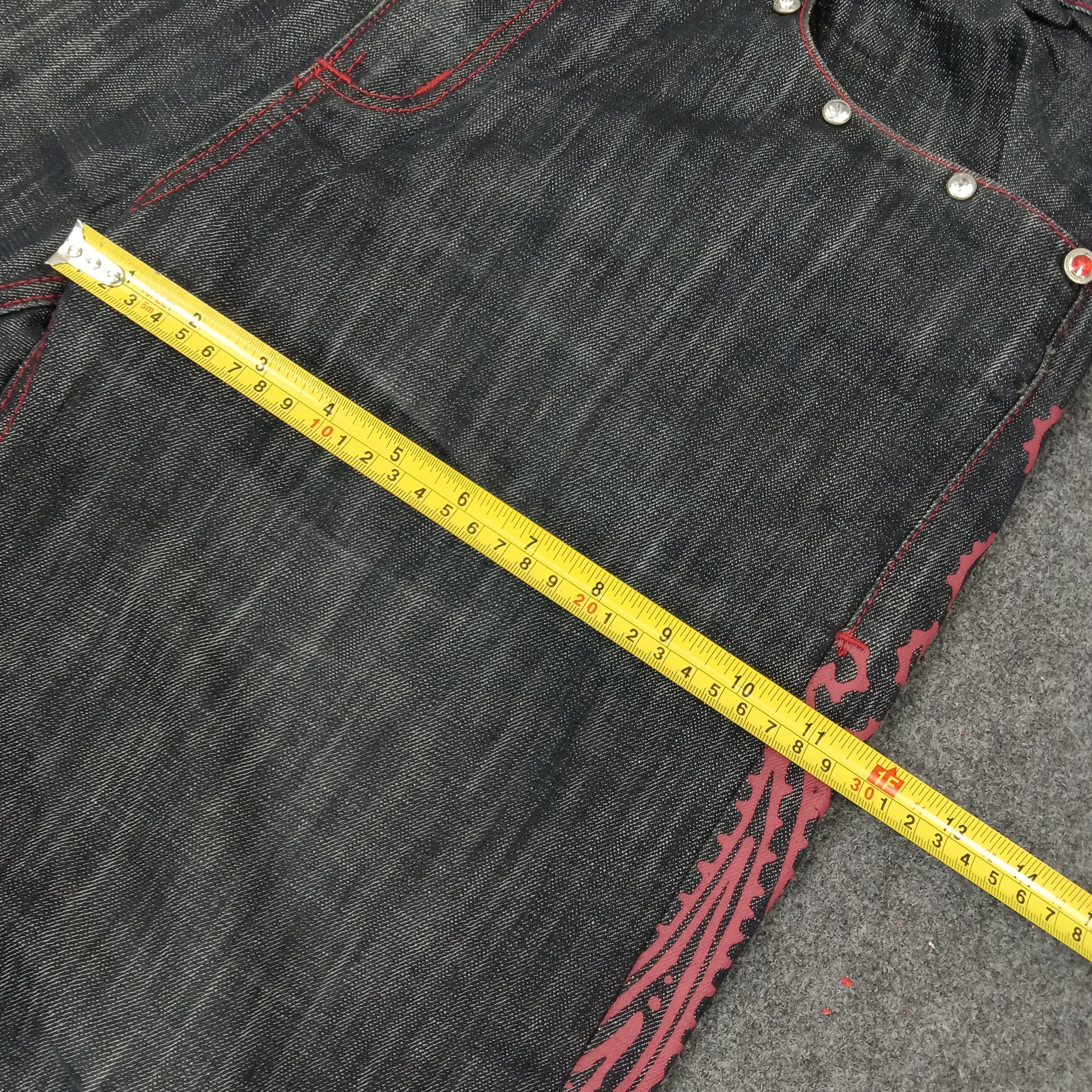If Six Was Nine K.A.D. Japanese Streetwear Baggy Denim Jeans c235n2 Size US 34 / EU 50 - 12 Thumbnail