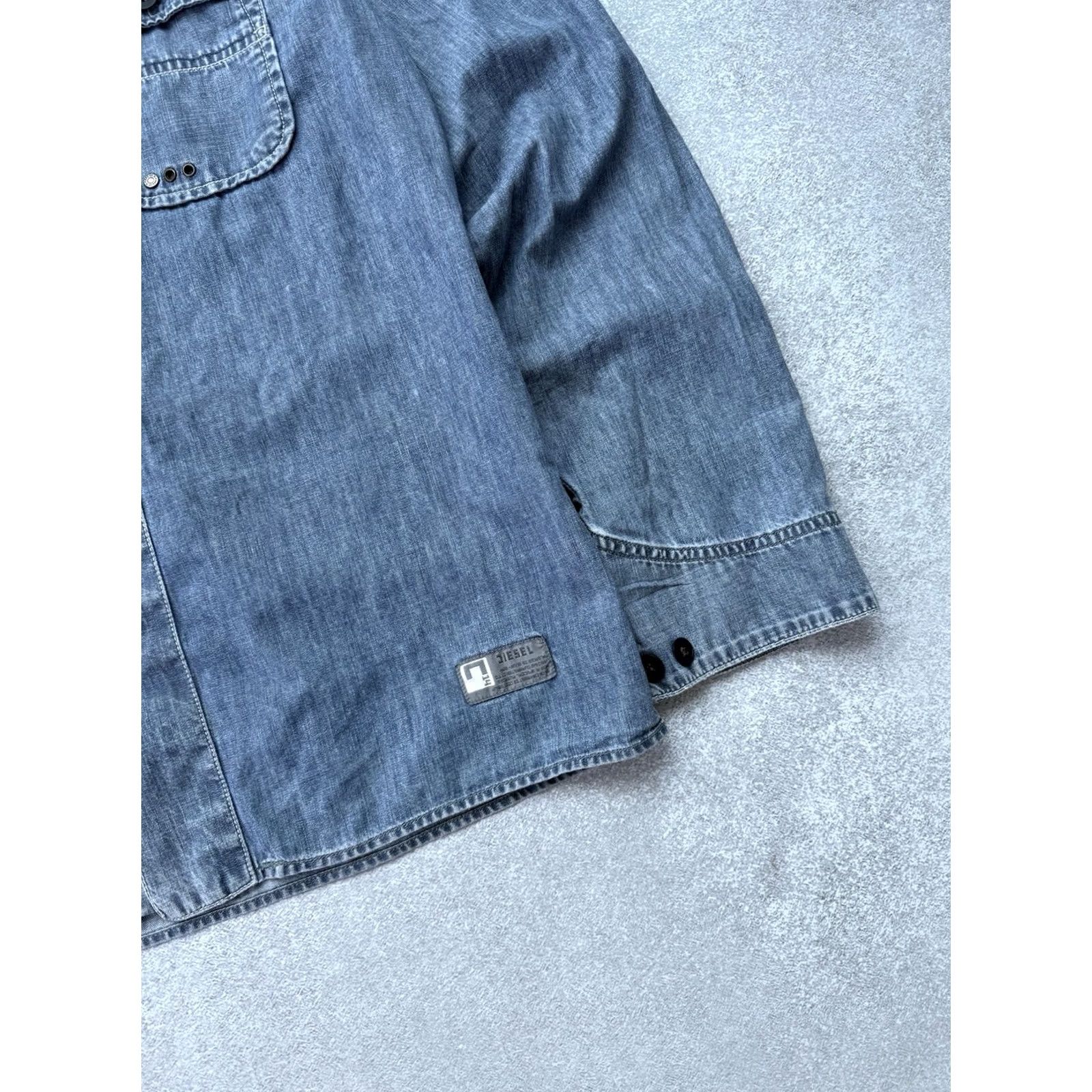 Diesel VINTAGE Diesel Button Up Denim Shirt Pocket Workwear Blue Men’s L Shirt Size US L / EU 52-54 / 3 - 5 Thumbnail