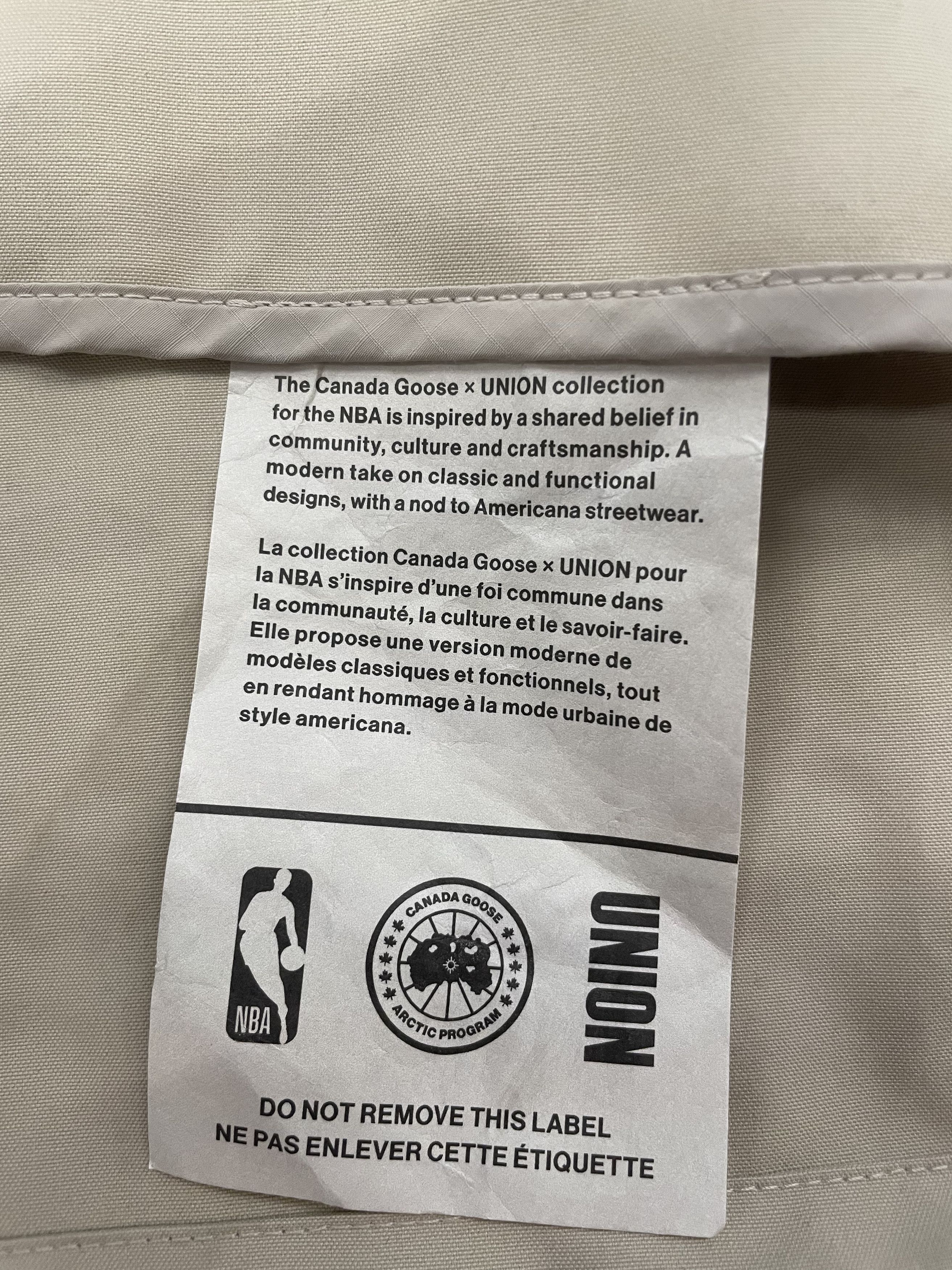 Canada Goose × NBA × Union LA CANADA GOOSE & NBA COLLECTION WITH UNION TOUSSAINT PARKA Size US XL / EU 56 / 4 - 4 Thumbnail