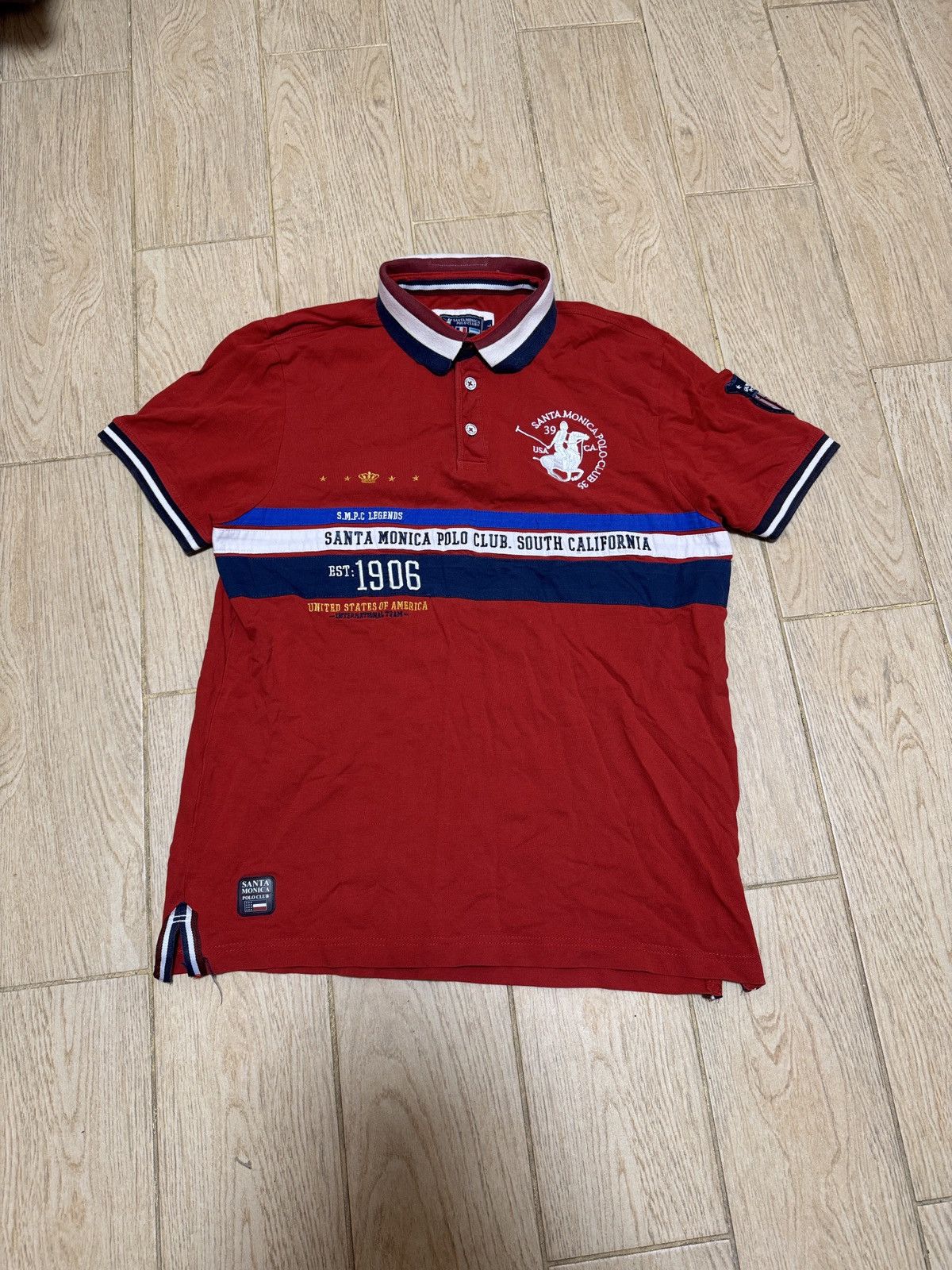 Vintage Vintage USA Santa Monica Club California Polo RL style Size US L / EU 52-54 / 3 - 1 Thumbnail