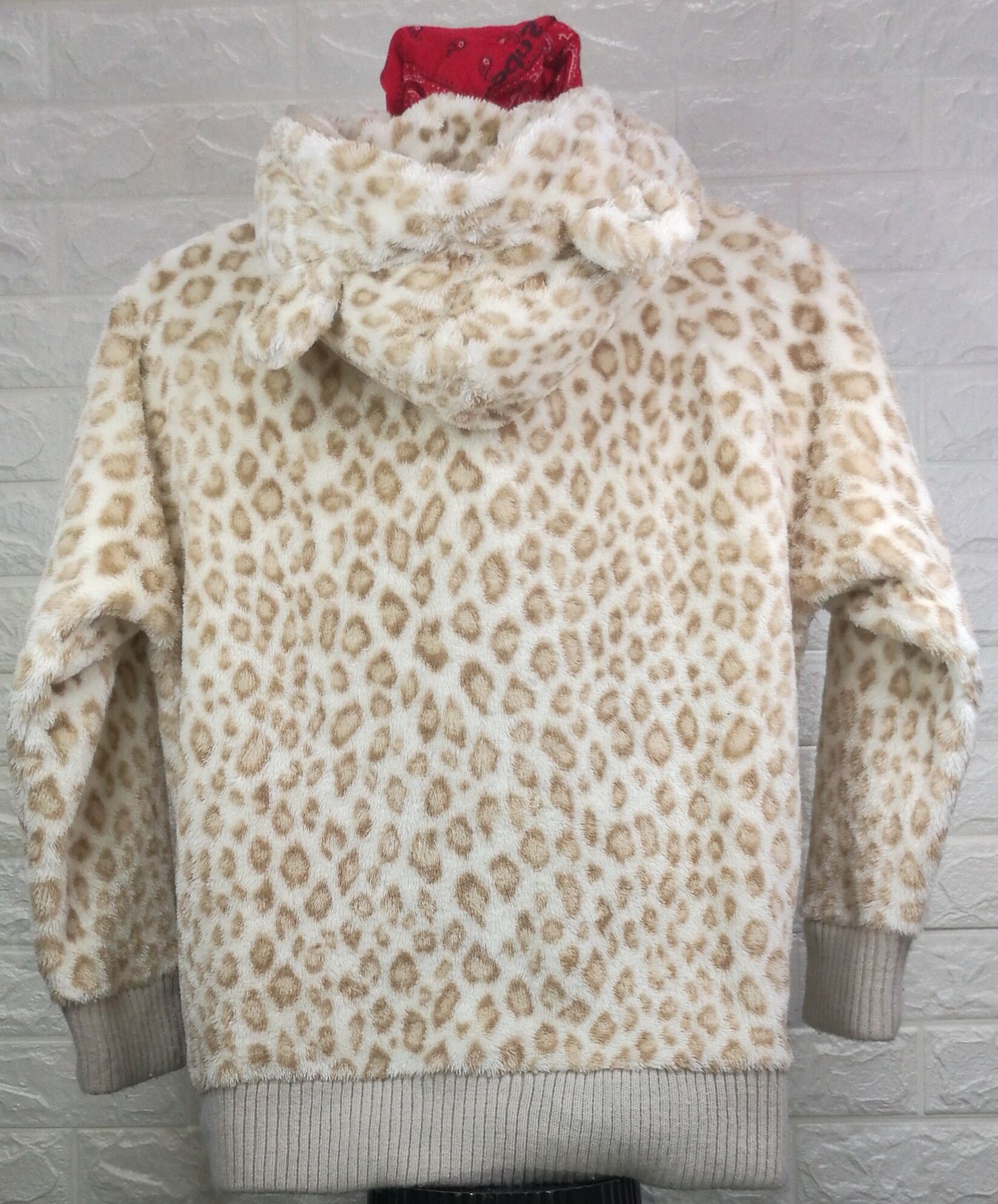 Japanese Brand Vintage COLZA Fleece Leopard Design Hoodie Sweatshirt Size L / US 10 / IT 46 - 5 Thumbnail