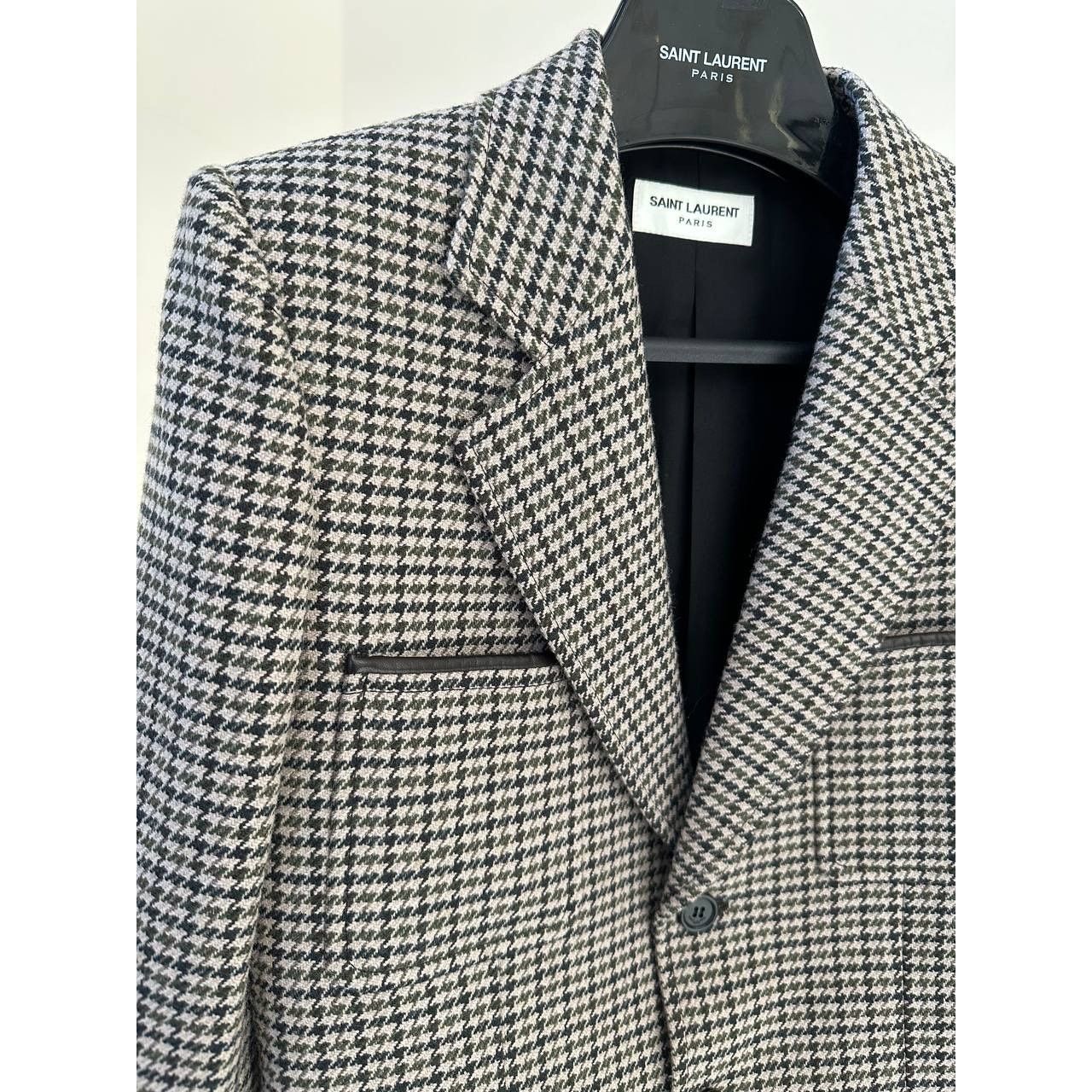 Saint Laurent Paris Saint Laurent Four Pocket Houndstooth Wool Blazer Sz.38 Size S / US 4 / IT 40 - 5 Thumbnail